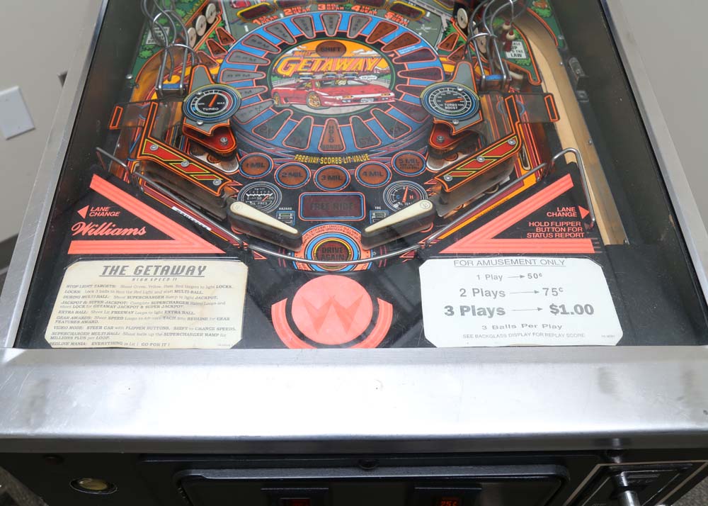 1992 "The Getaway: High Speed II" Williams Pinball Machine
