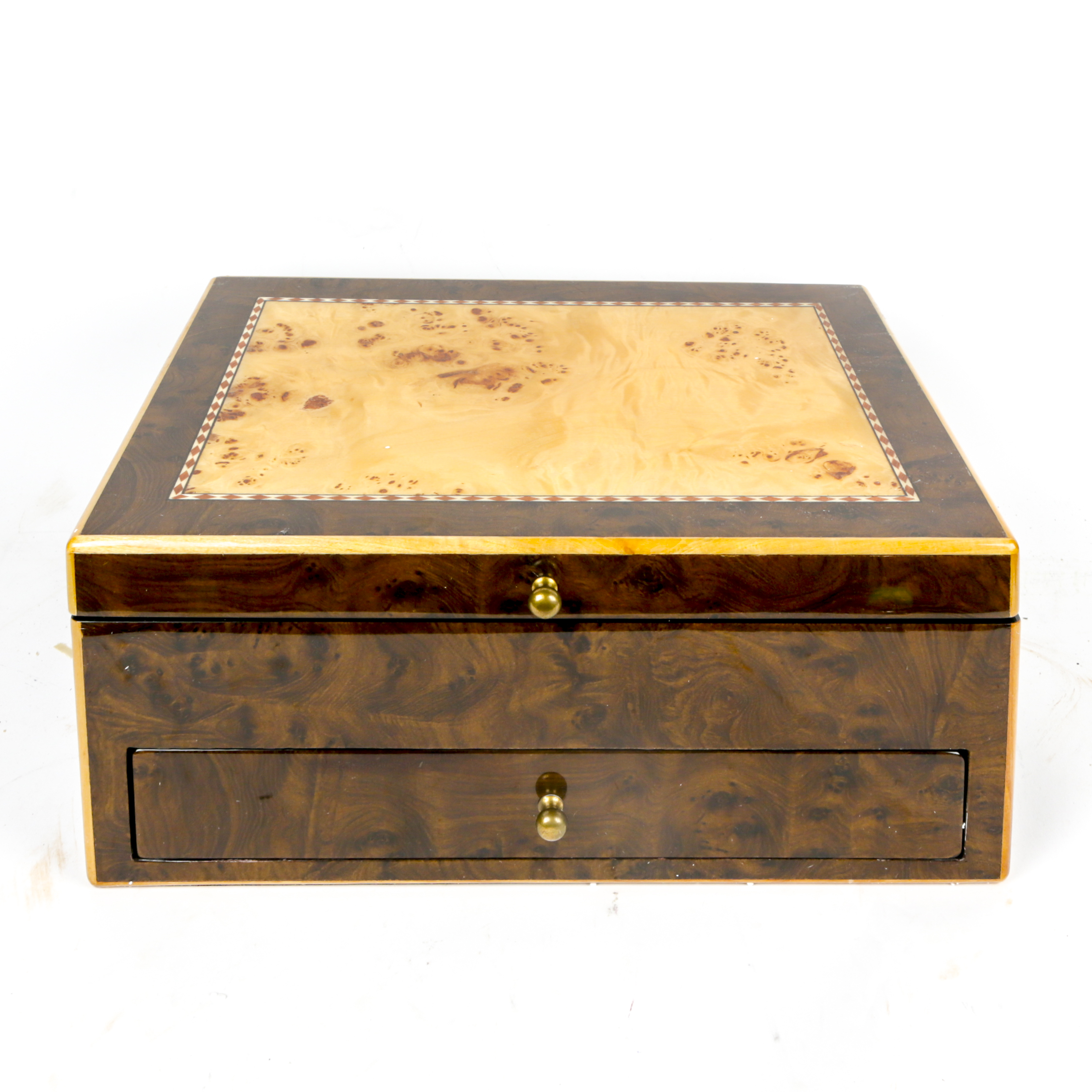 Reed & Barton "Triton" Wooden Flatware Chest