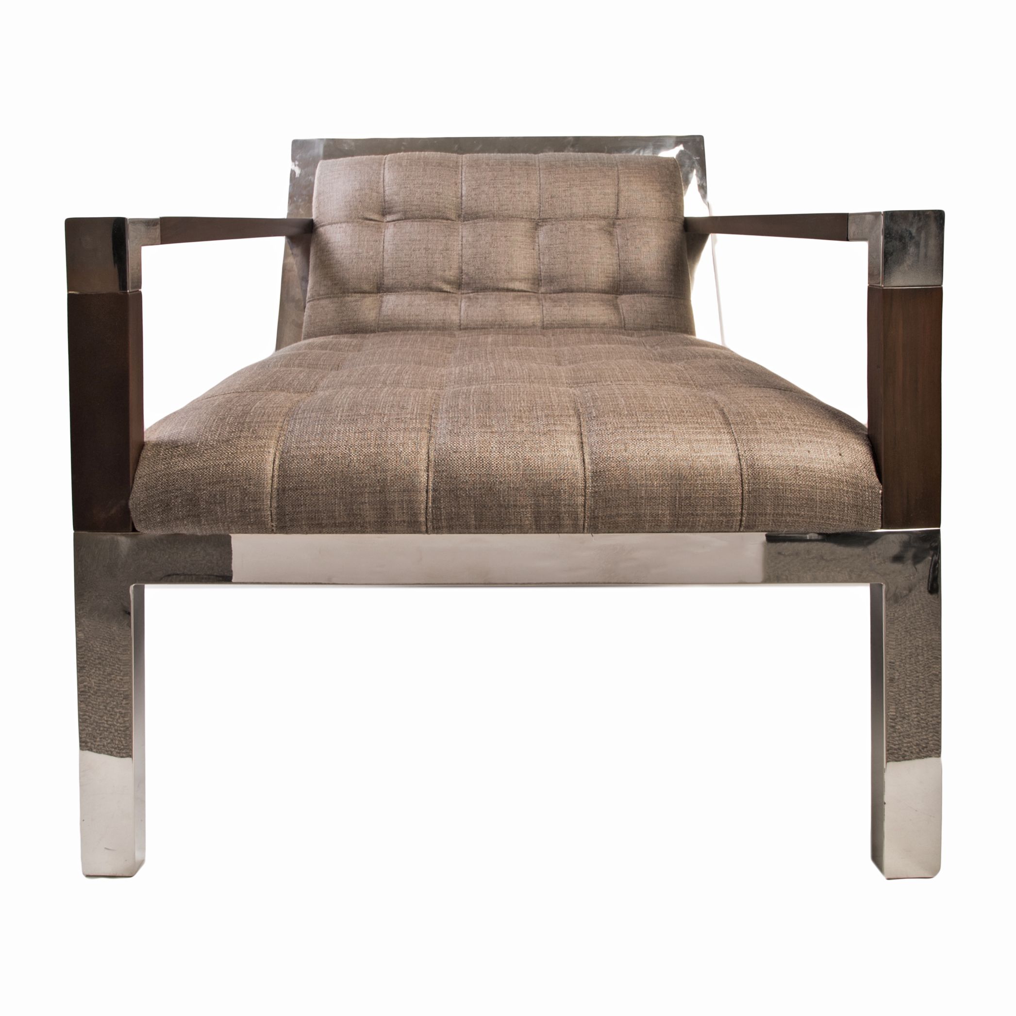 Modern Chrome Armchair