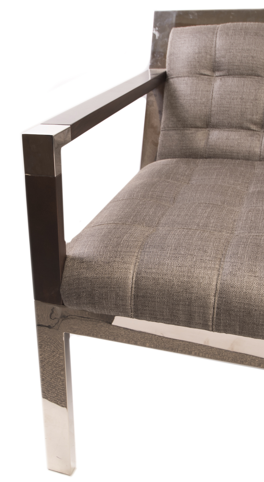 Modern Chrome Armchair