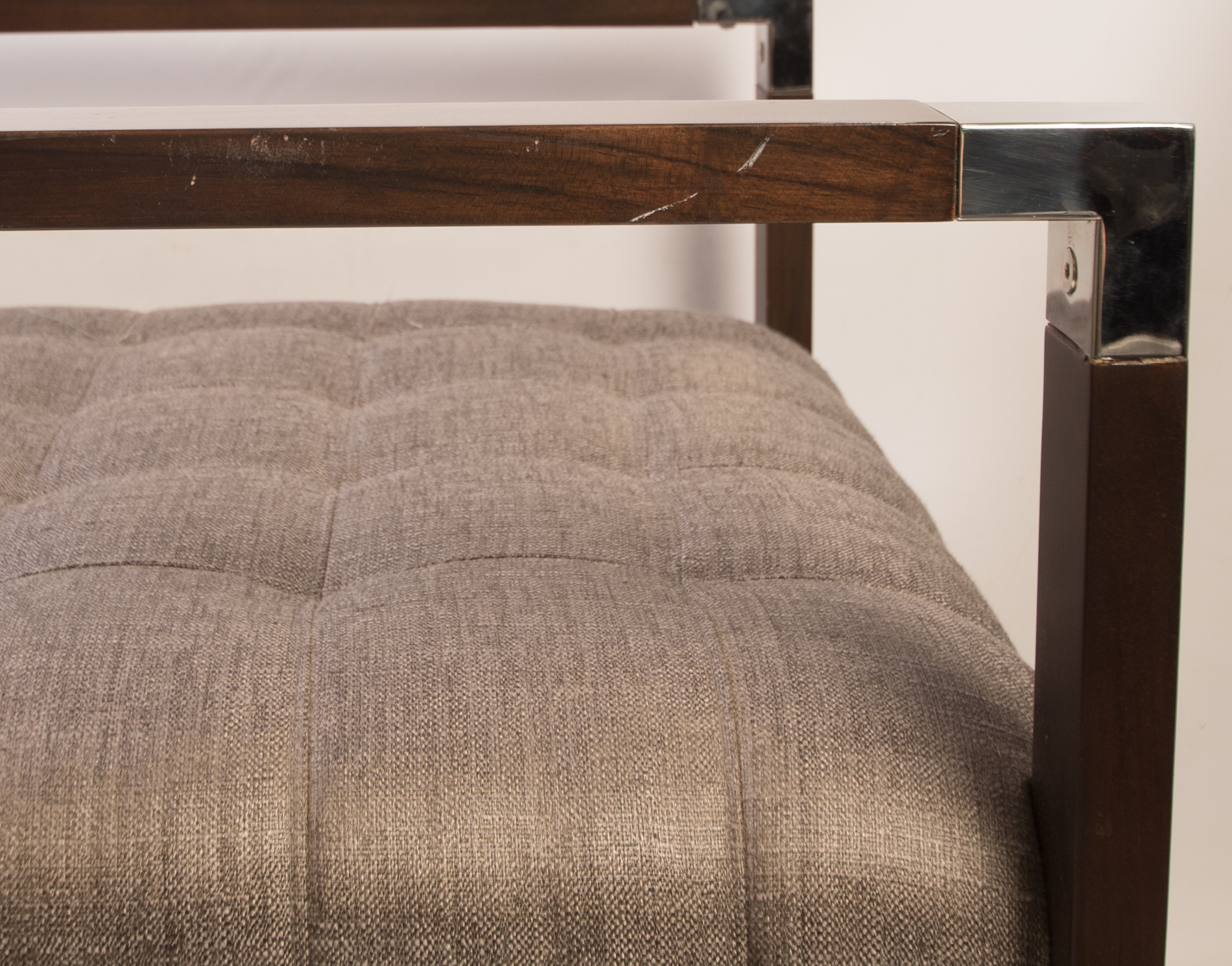 Modern Chrome Armchair