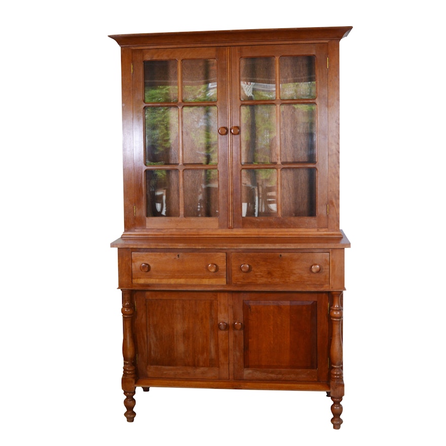 Cherry Reproduction Cupboard China Cabinet