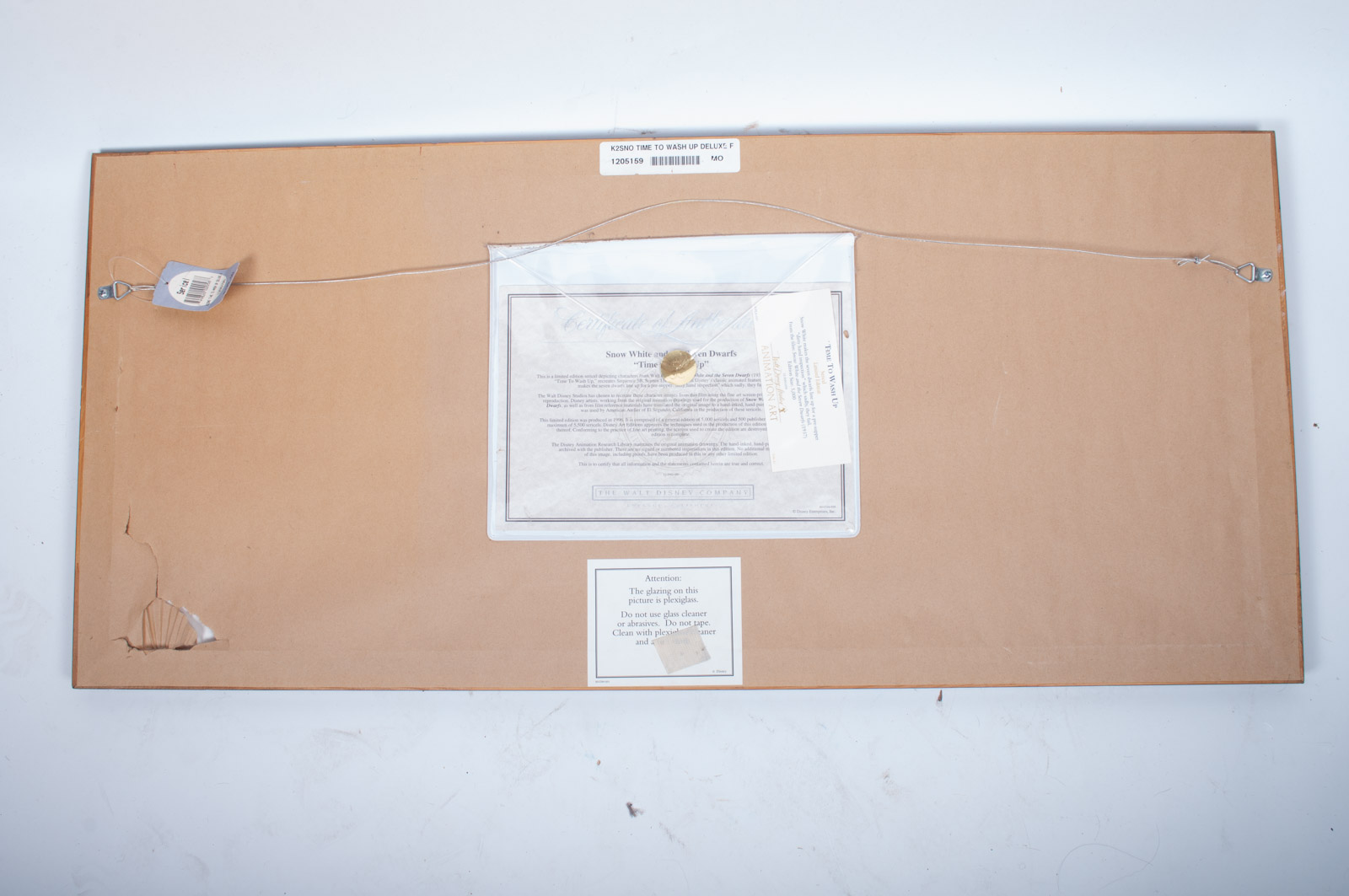 Walt Disney 1996 Limited Edition Sericel "Time to Wash Up"