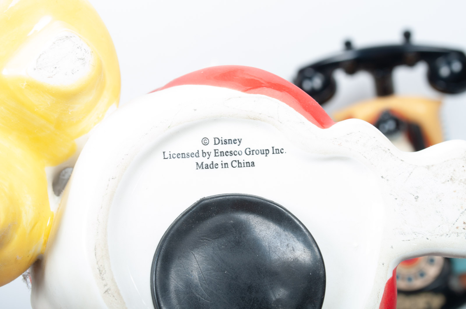 Set of Walt Disney Character Figurines and Telephone