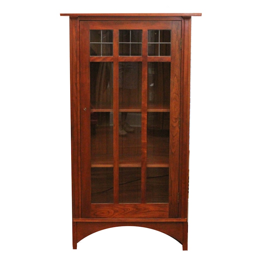Stickley Craftsman Style Cherry and Glass Bookcase