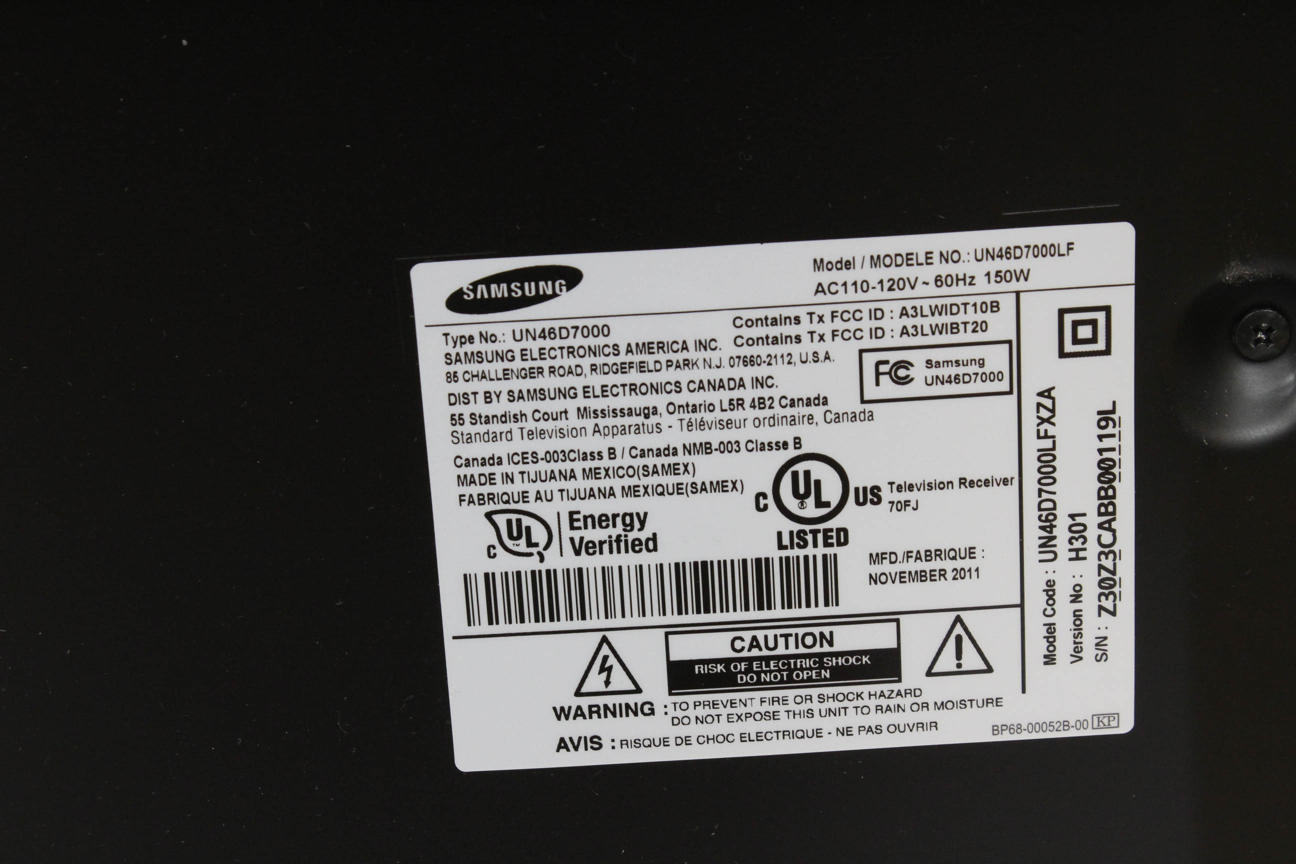 Samsung 46" LED Smart Television