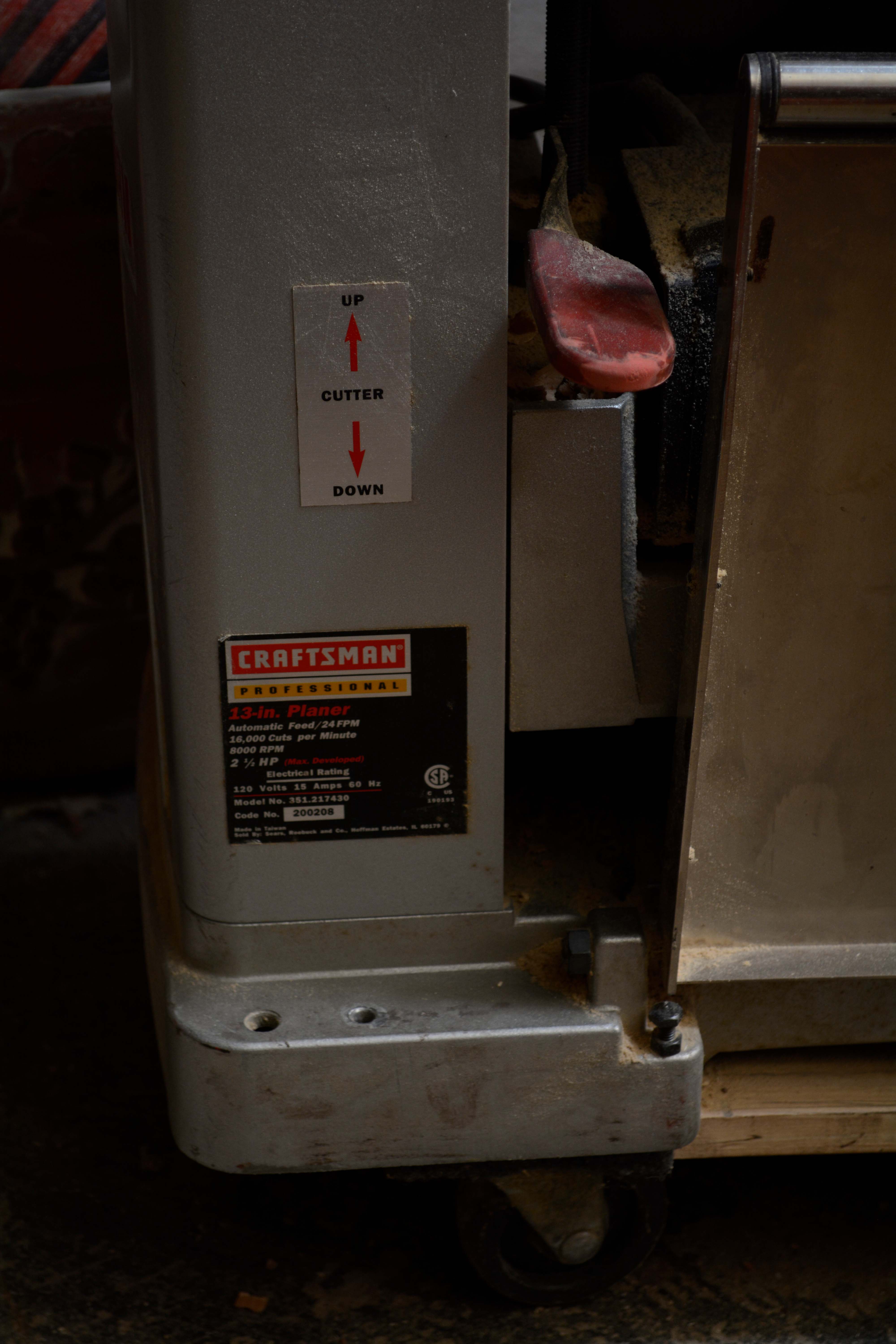 Craftsman Professional 13" Bench Top Planer