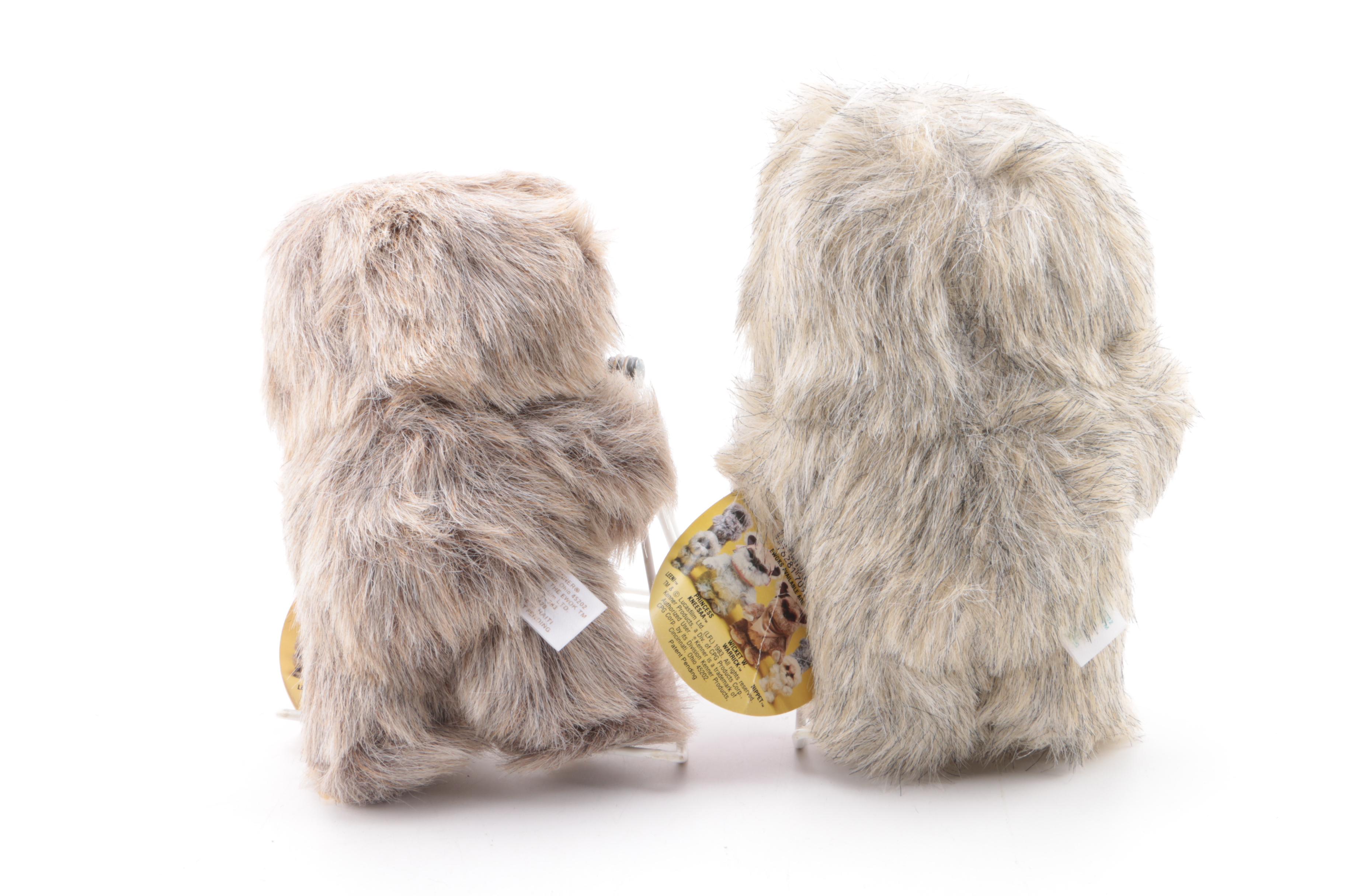 1983 Kenner "Leeni" and "Mookiee" Plush Ewoks