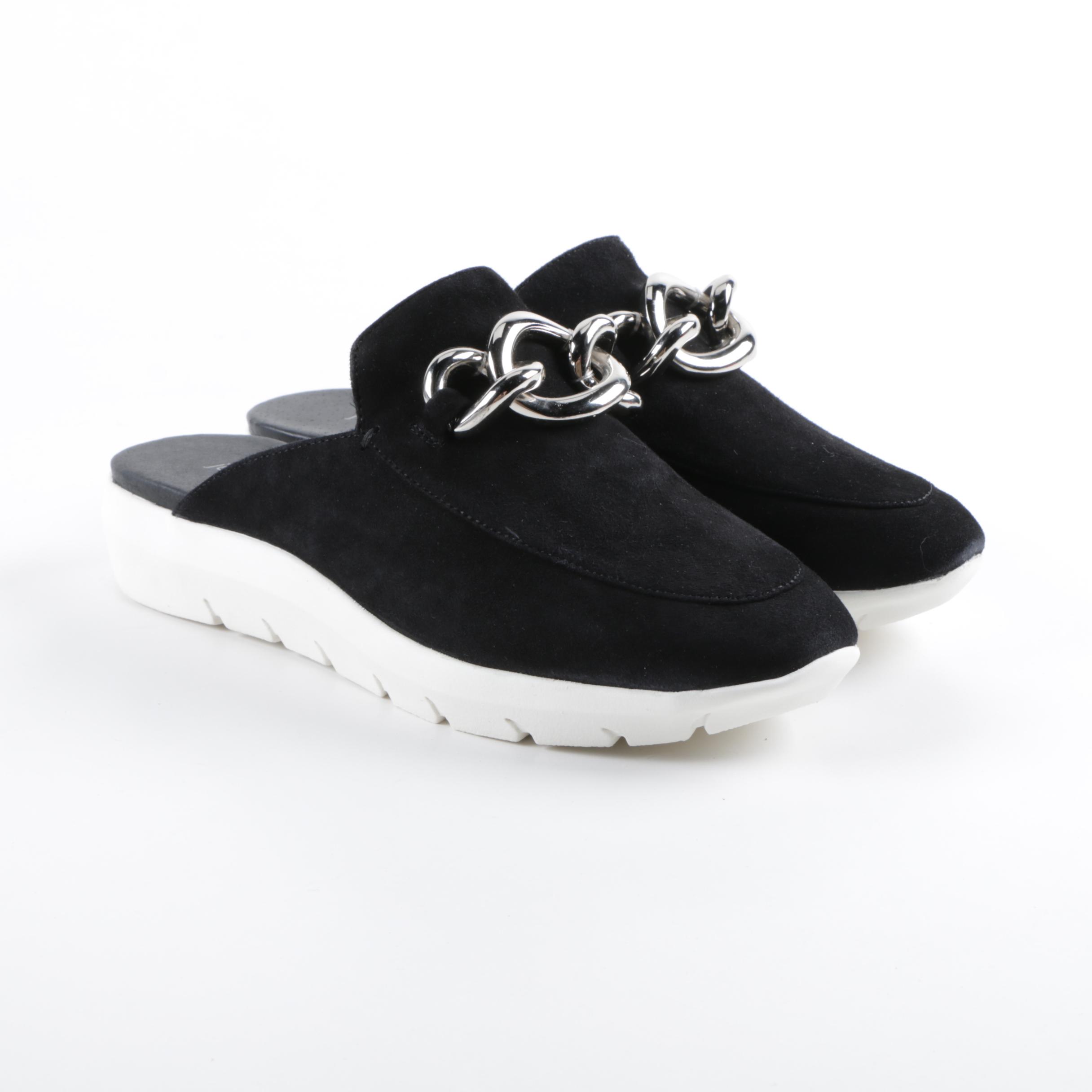 Jeffrey Campbell Black Suede Sneaker Mules
