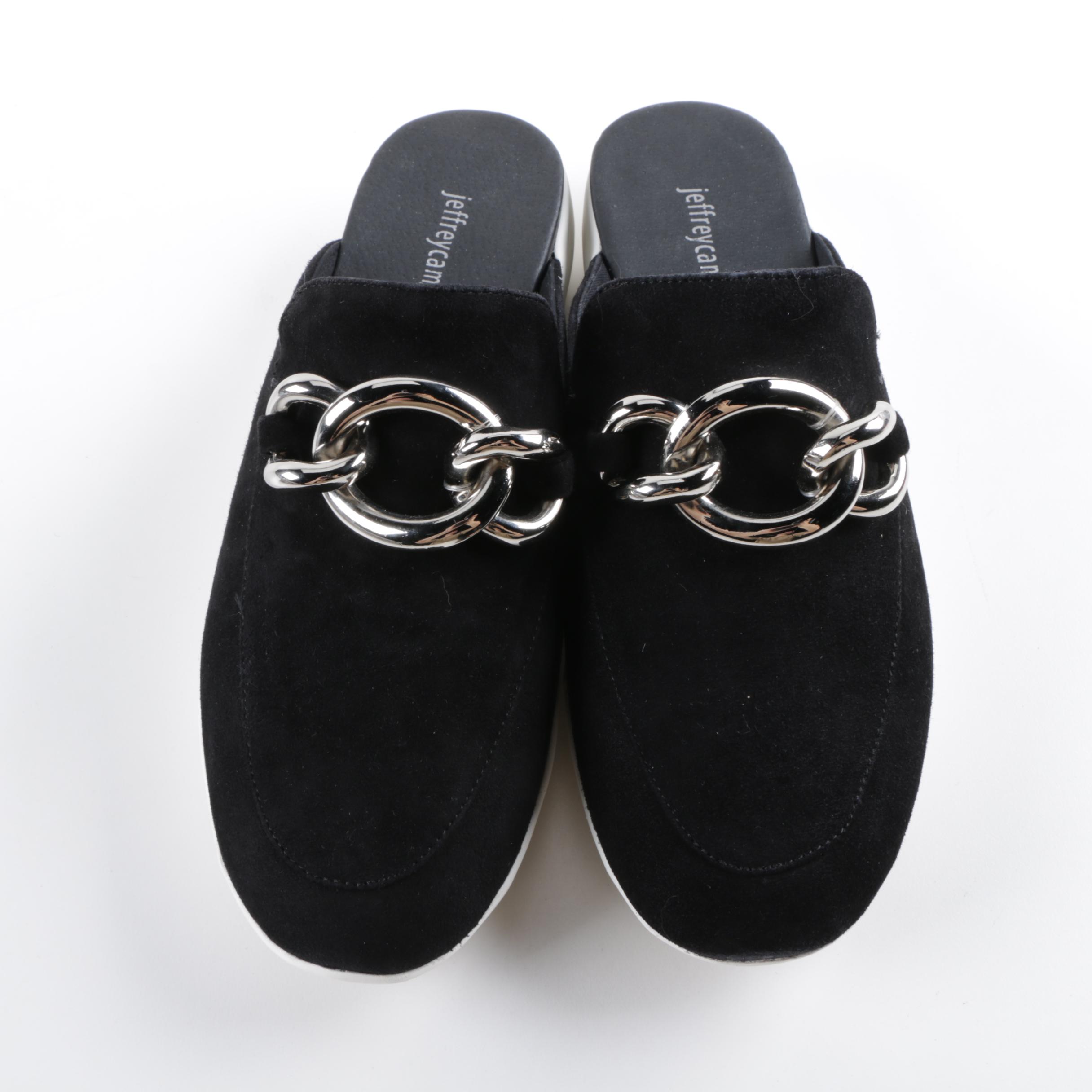 Jeffrey Campbell Black Suede Sneaker Mules