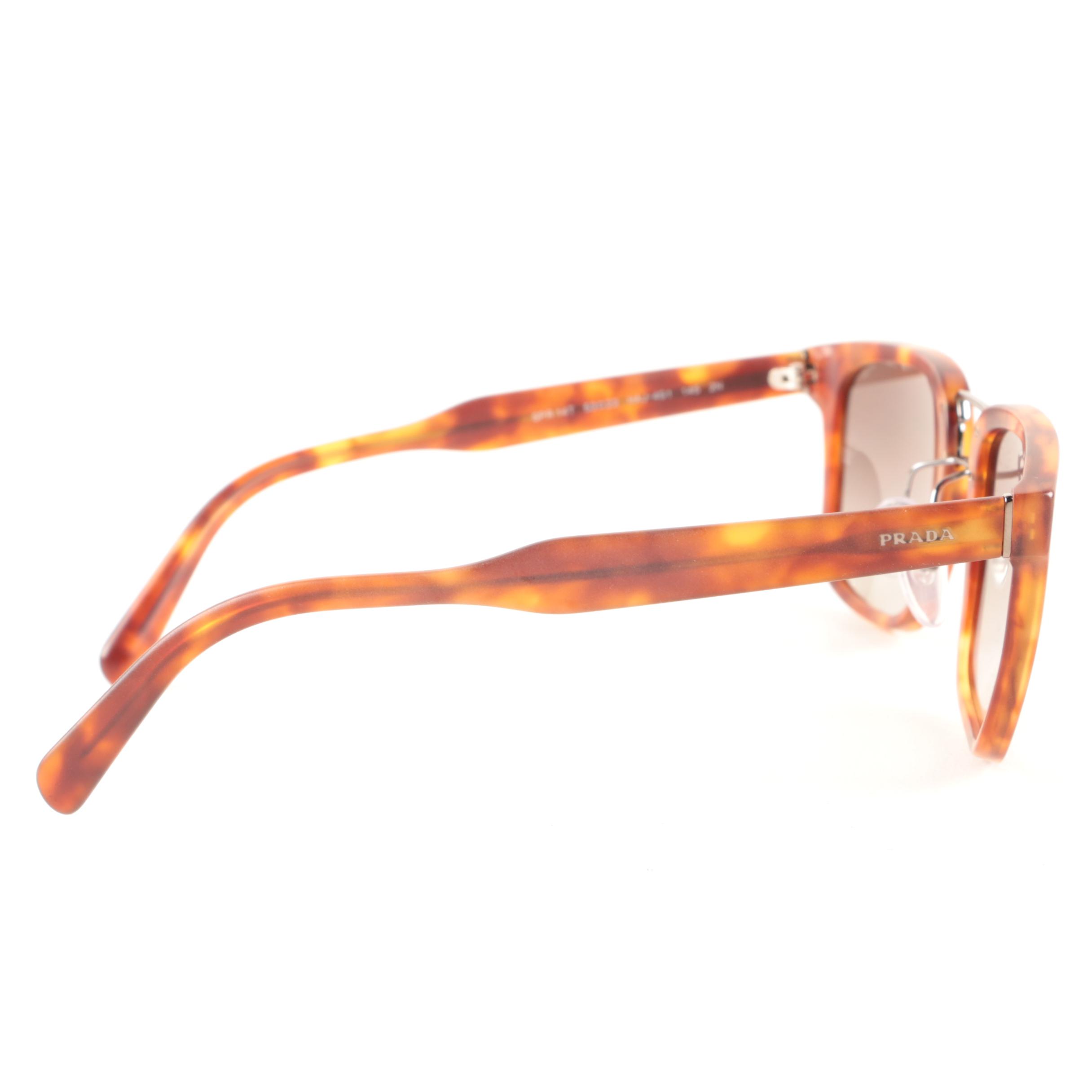 Prada SPR 14T Tortoiseshell Style Sunglasses