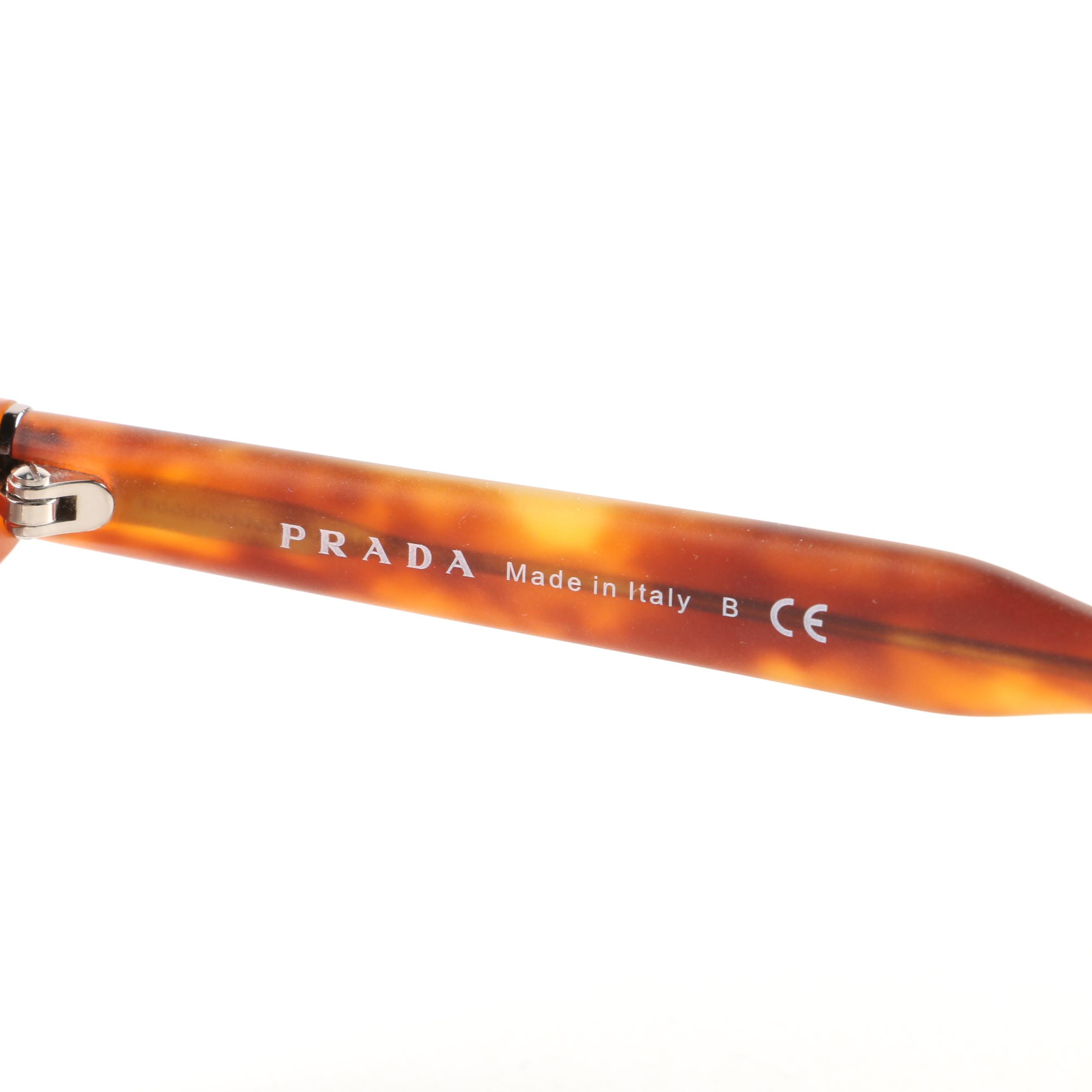 Prada SPR 14T Tortoiseshell Style Sunglasses
