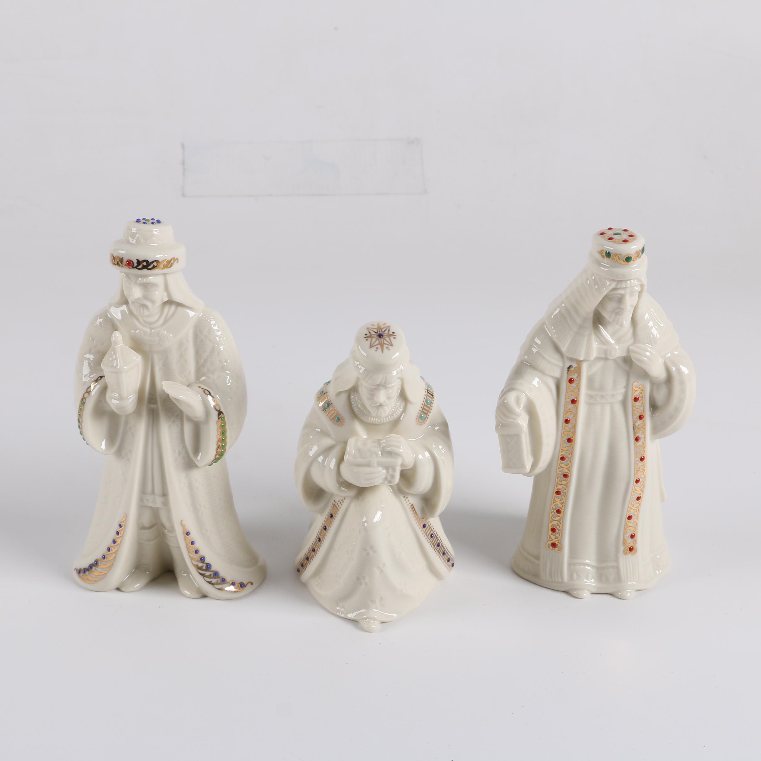 Lenox "China Jewels" Three Kings Set Porcelain Figurines