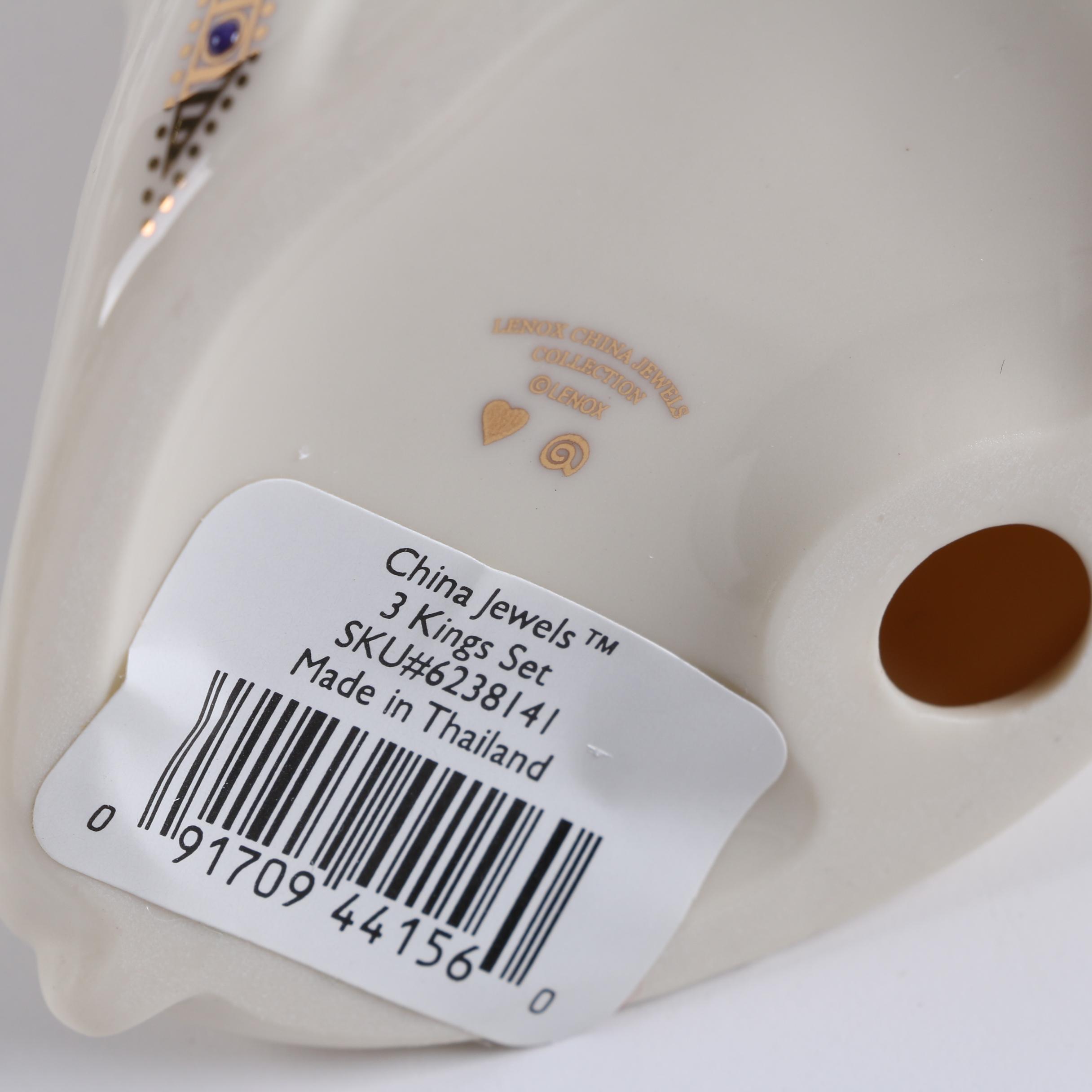 Lenox "China Jewels" Three Kings Set Porcelain Figurines