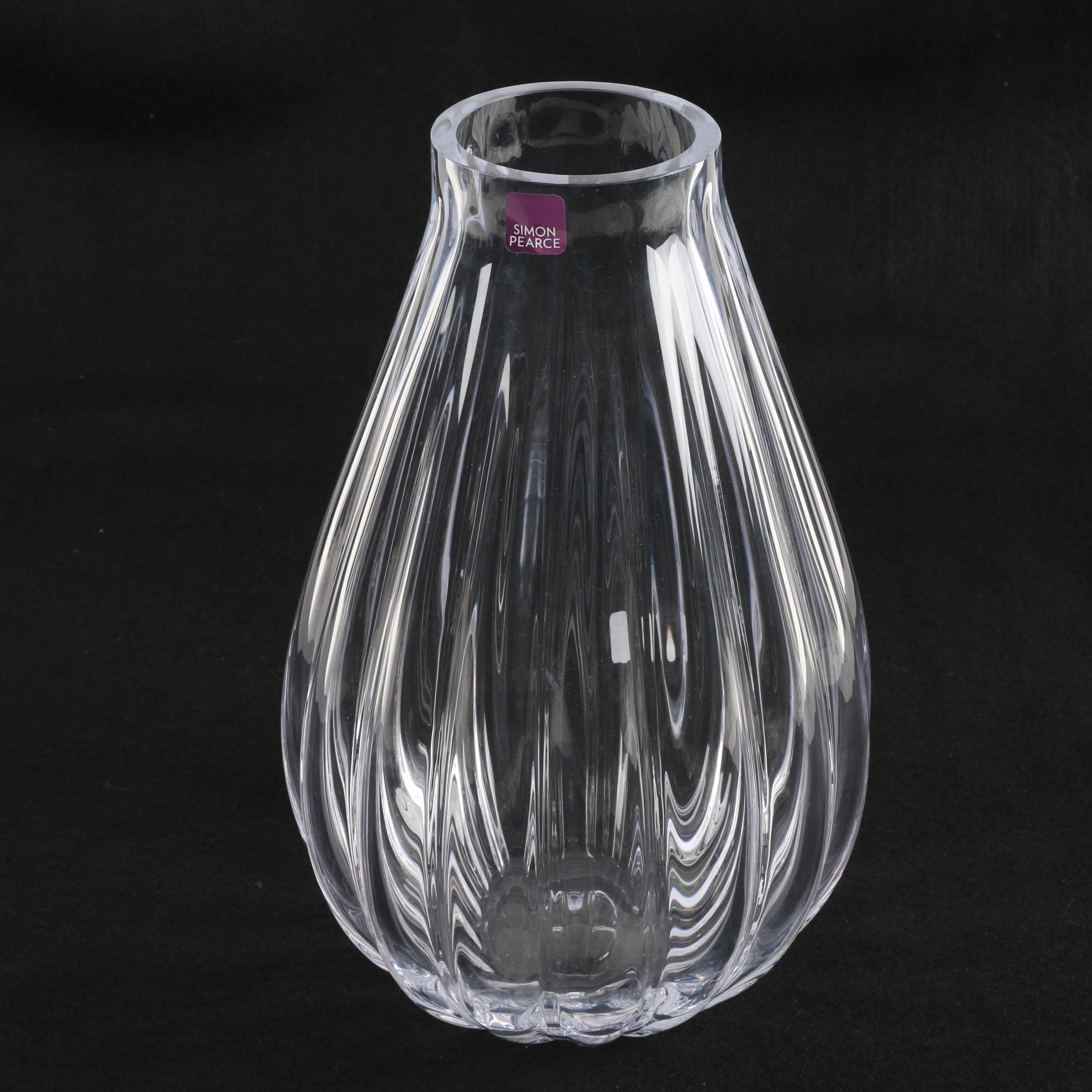 Simon Pearce "Devon" Glass Vase