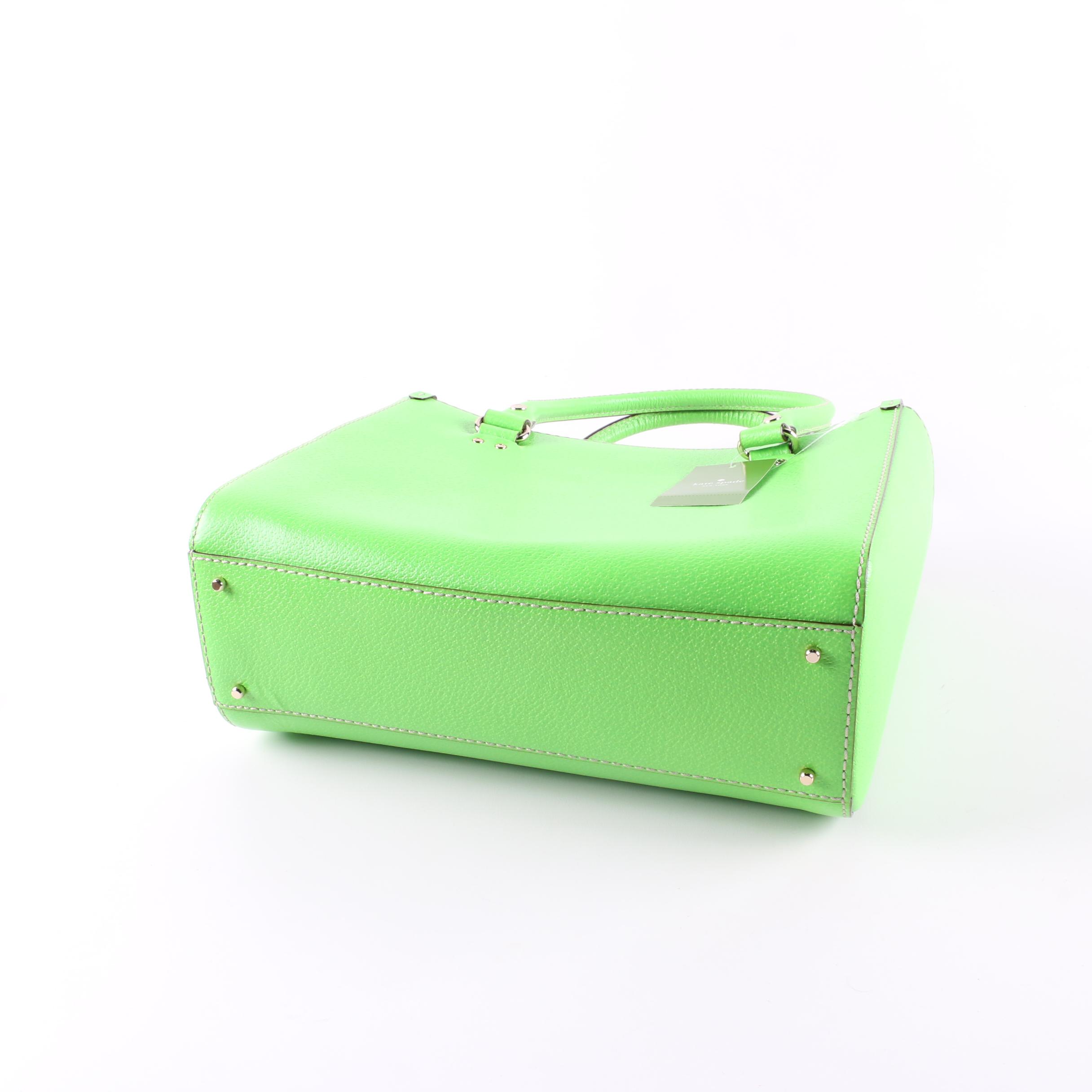 Kate Spade New York Wellesley Quinn Lime Green Leather Handbag