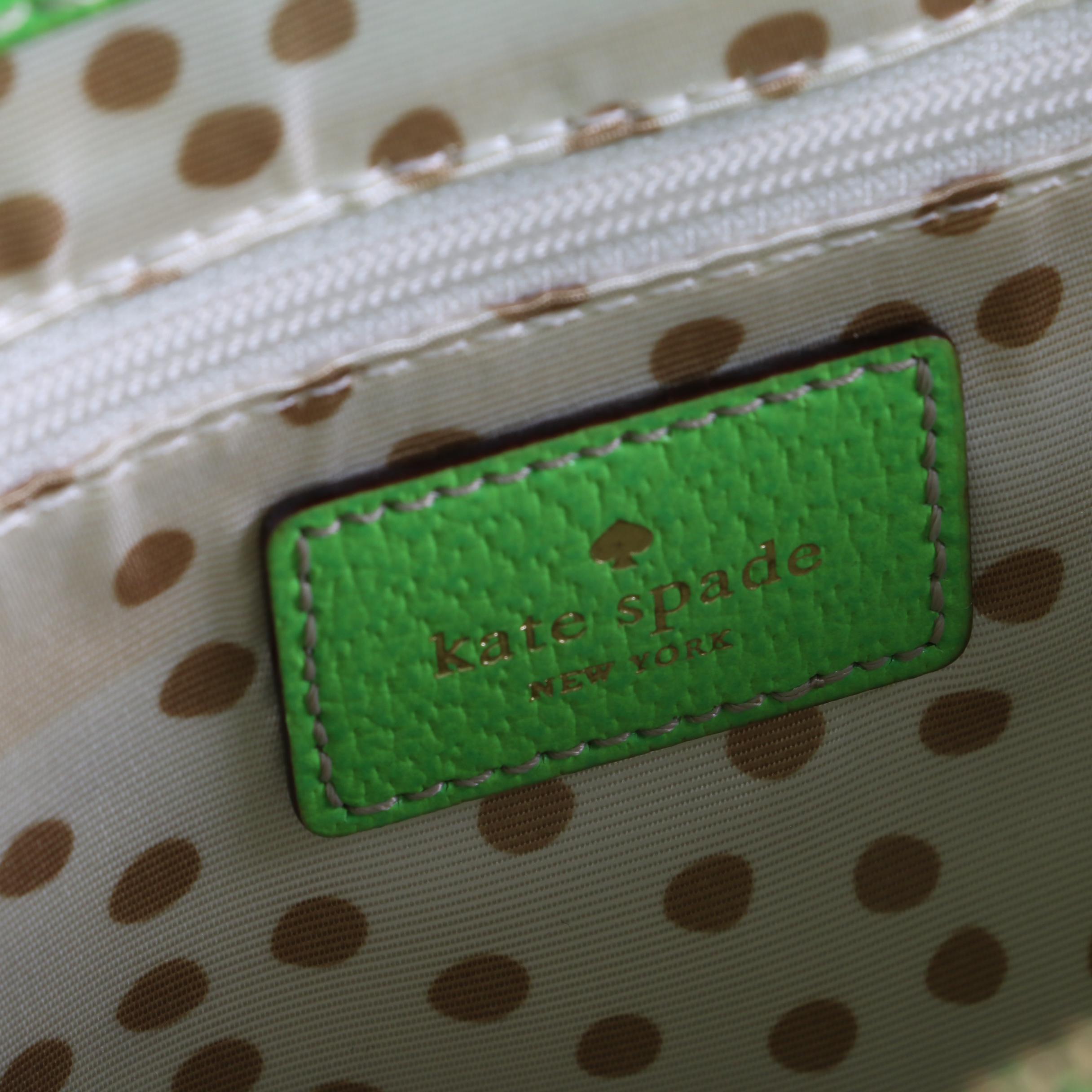 Kate Spade New York Wellesley Quinn Lime Green Leather Handbag