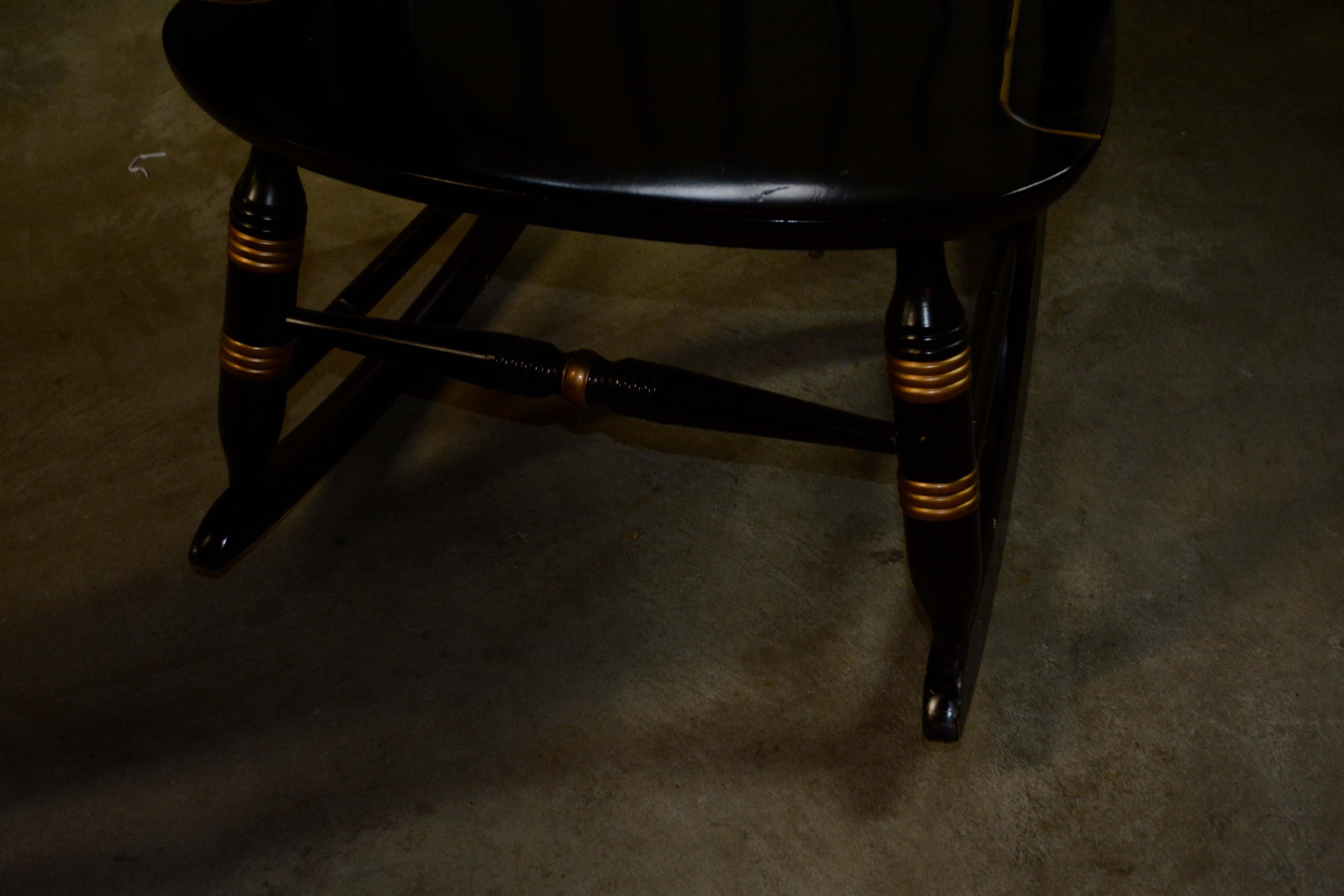 Vintage Harvard Rocking Chair by Nichols and Stone