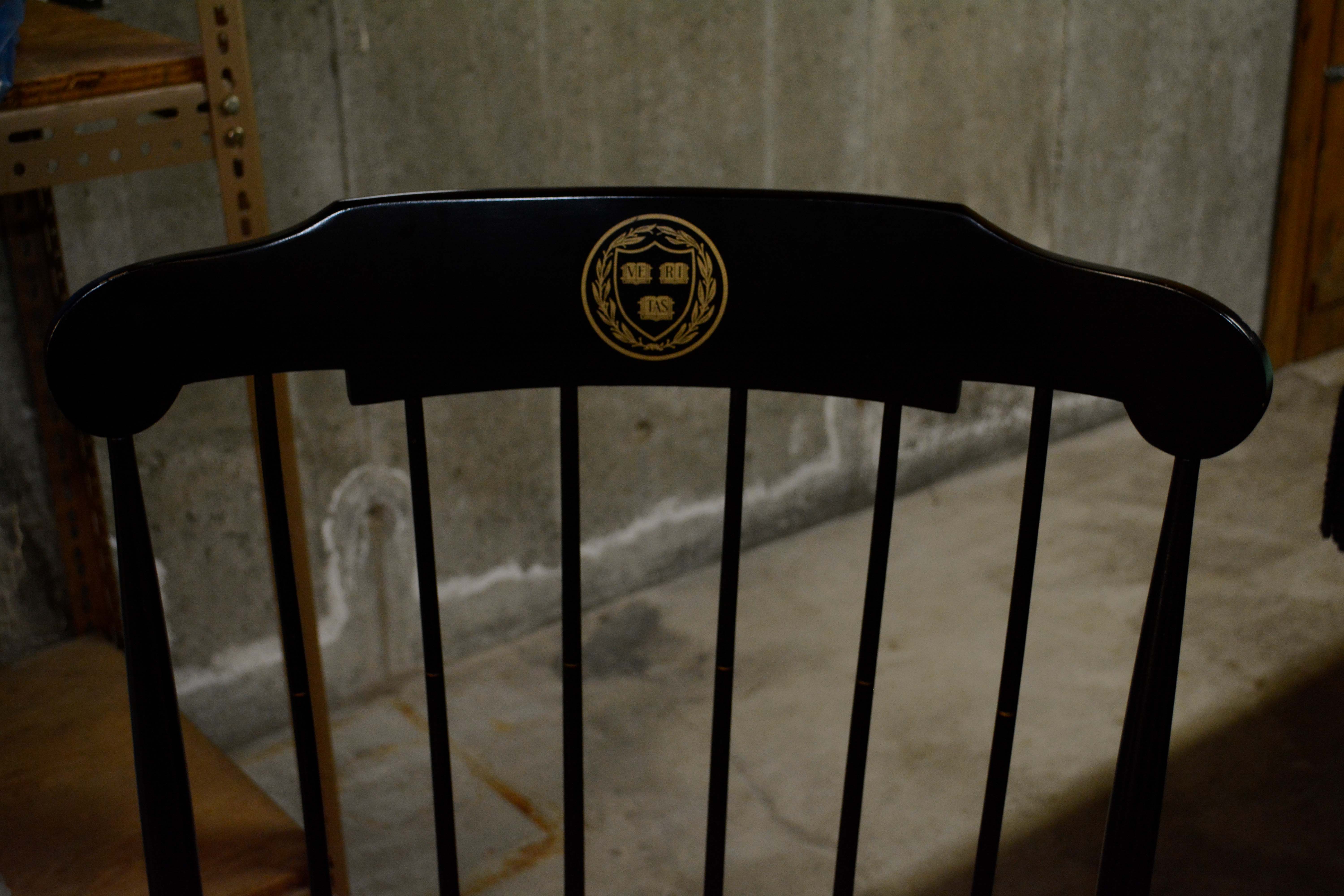 Vintage Harvard Rocking Chair by Nichols and Stone