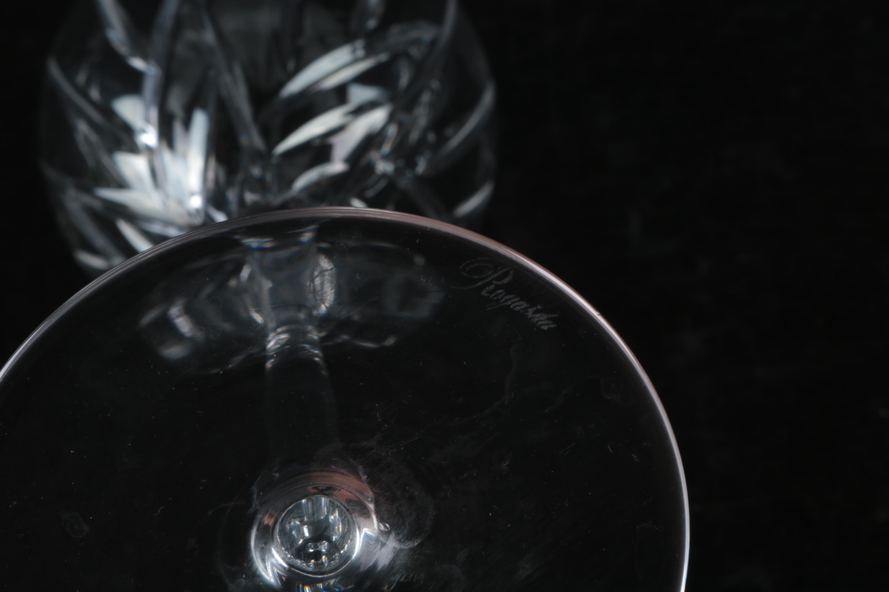 Rogaska "Galleria" and Orrefors "Prelude" Crystal Stemware