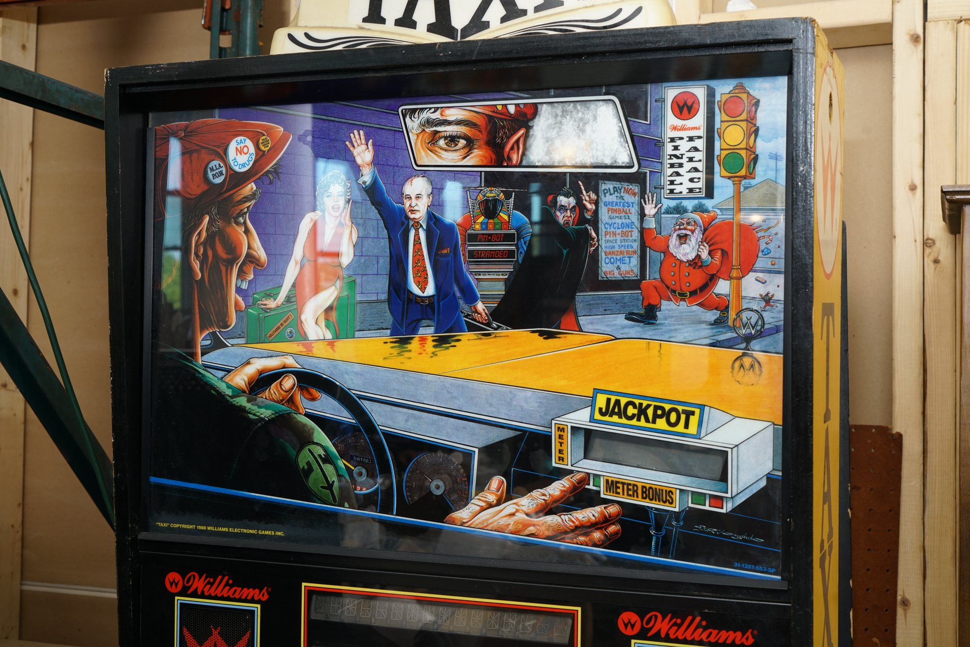 1988 Williams "Taxi" Pinball Machine