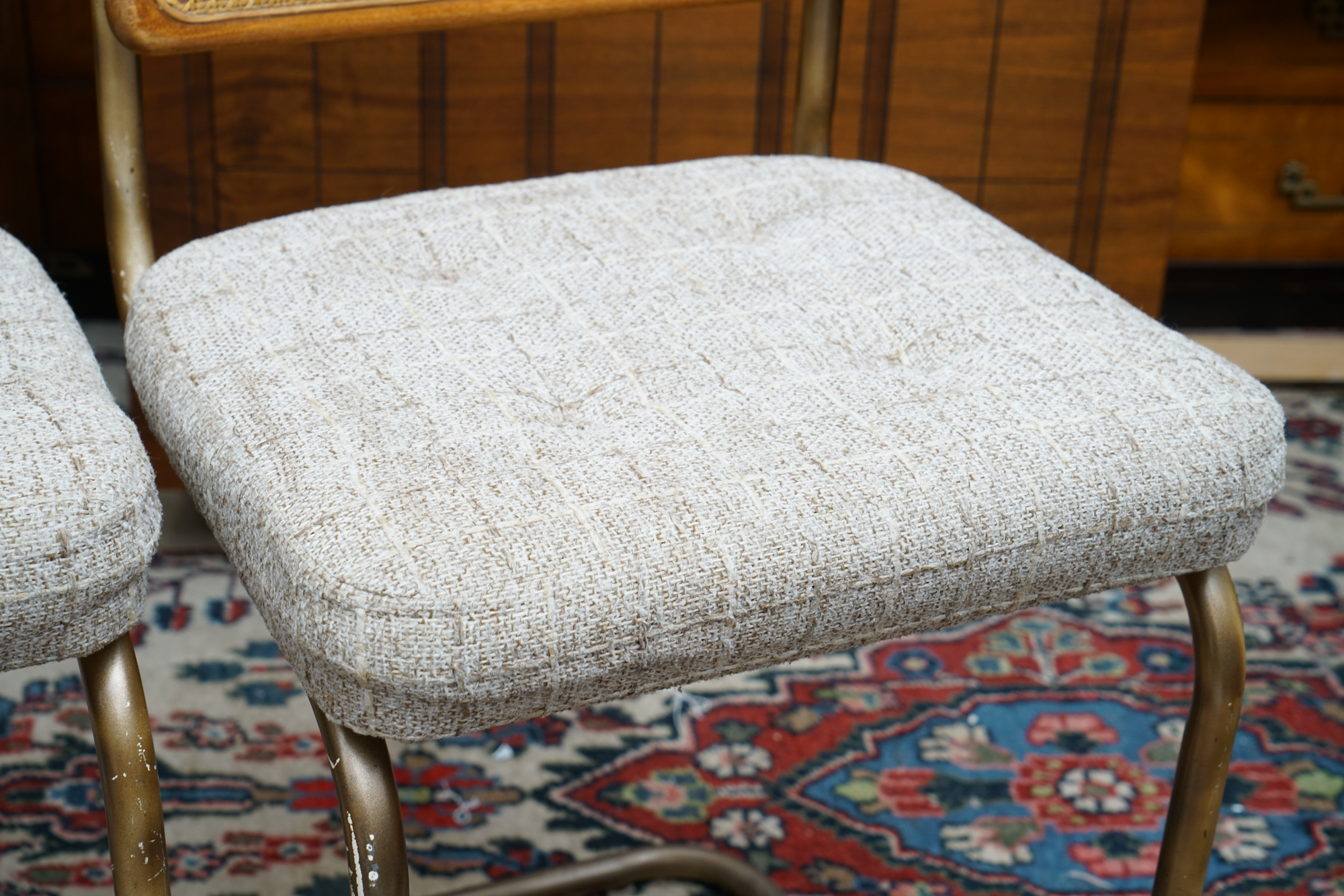 Upholstered Cantilever Counter-Height Seats