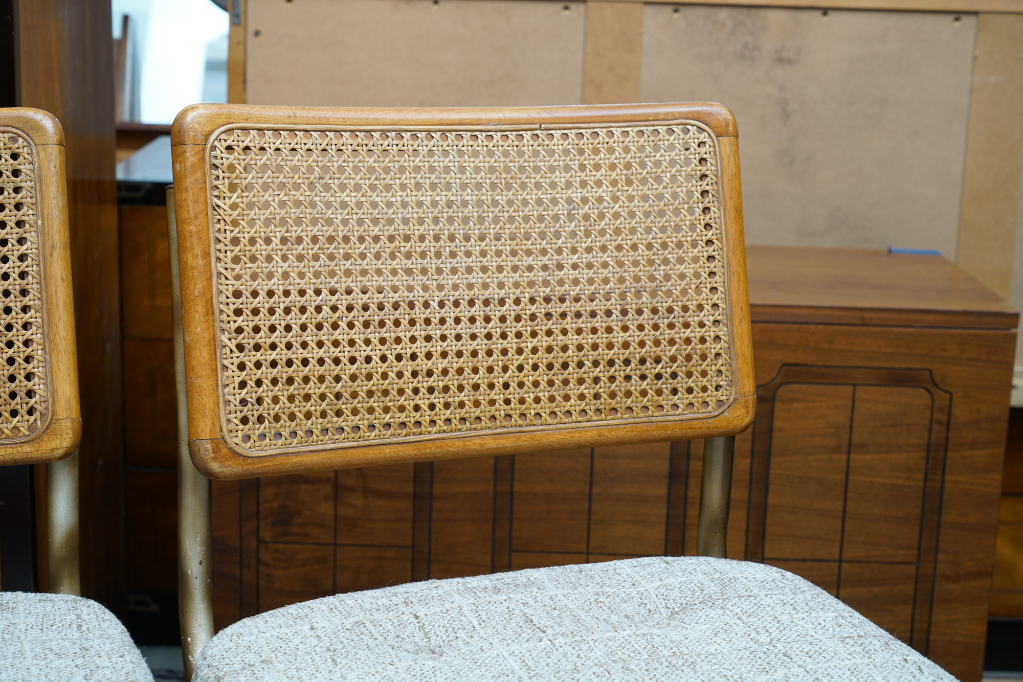 Upholstered Cantilever Counter-Height Seats