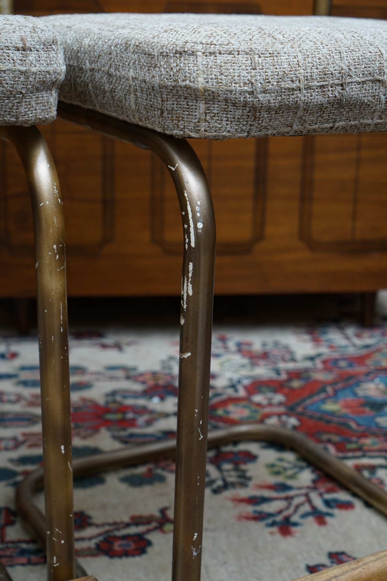 Upholstered Cantilever Counter-Height Seats