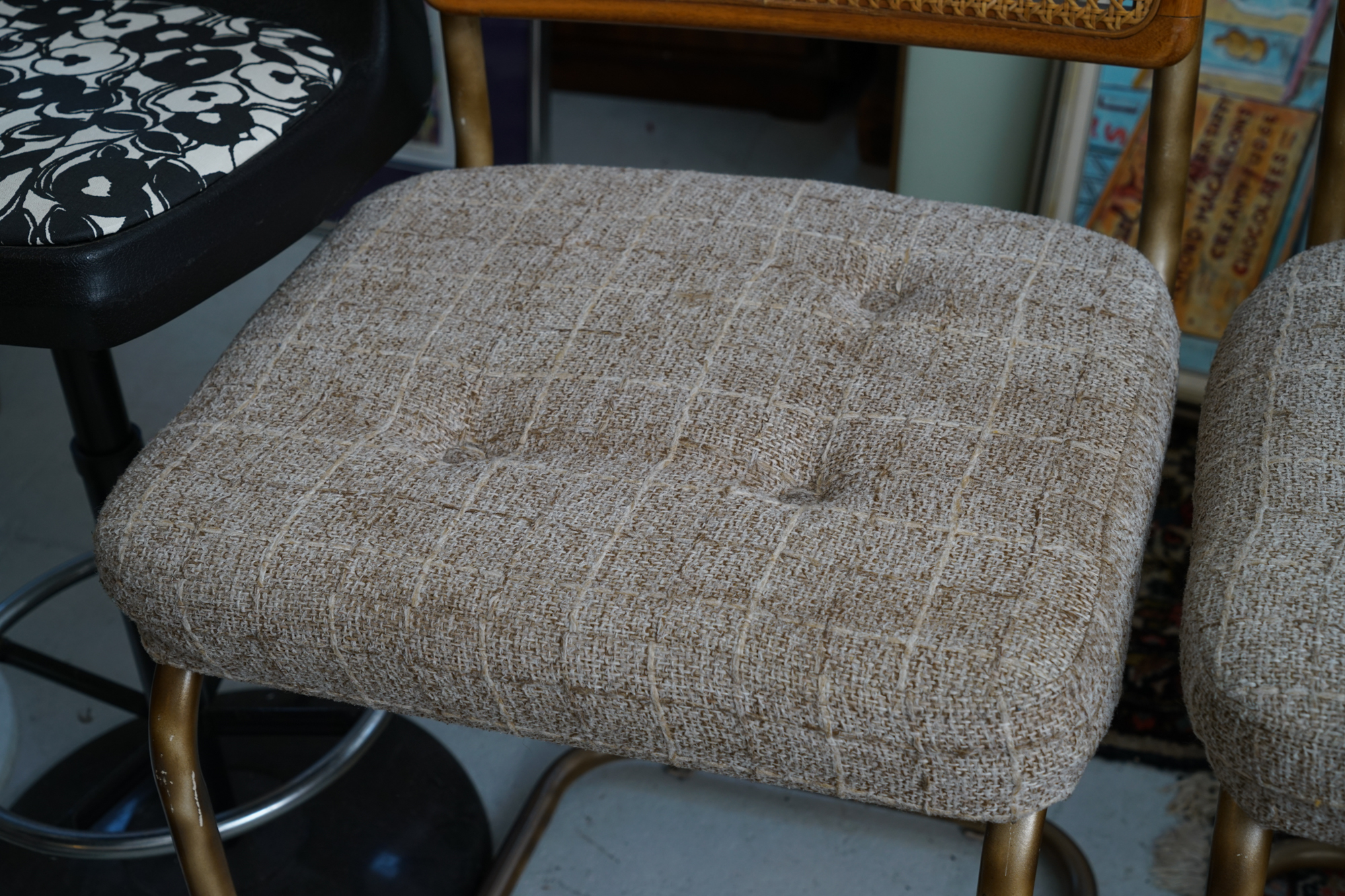 Upholstered Cantilever Counter-Height Seats