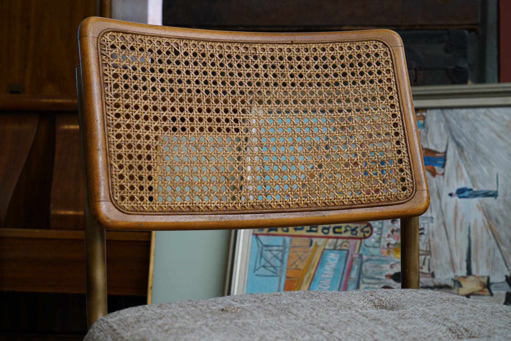 Upholstered Cantilever Counter-Height Seats