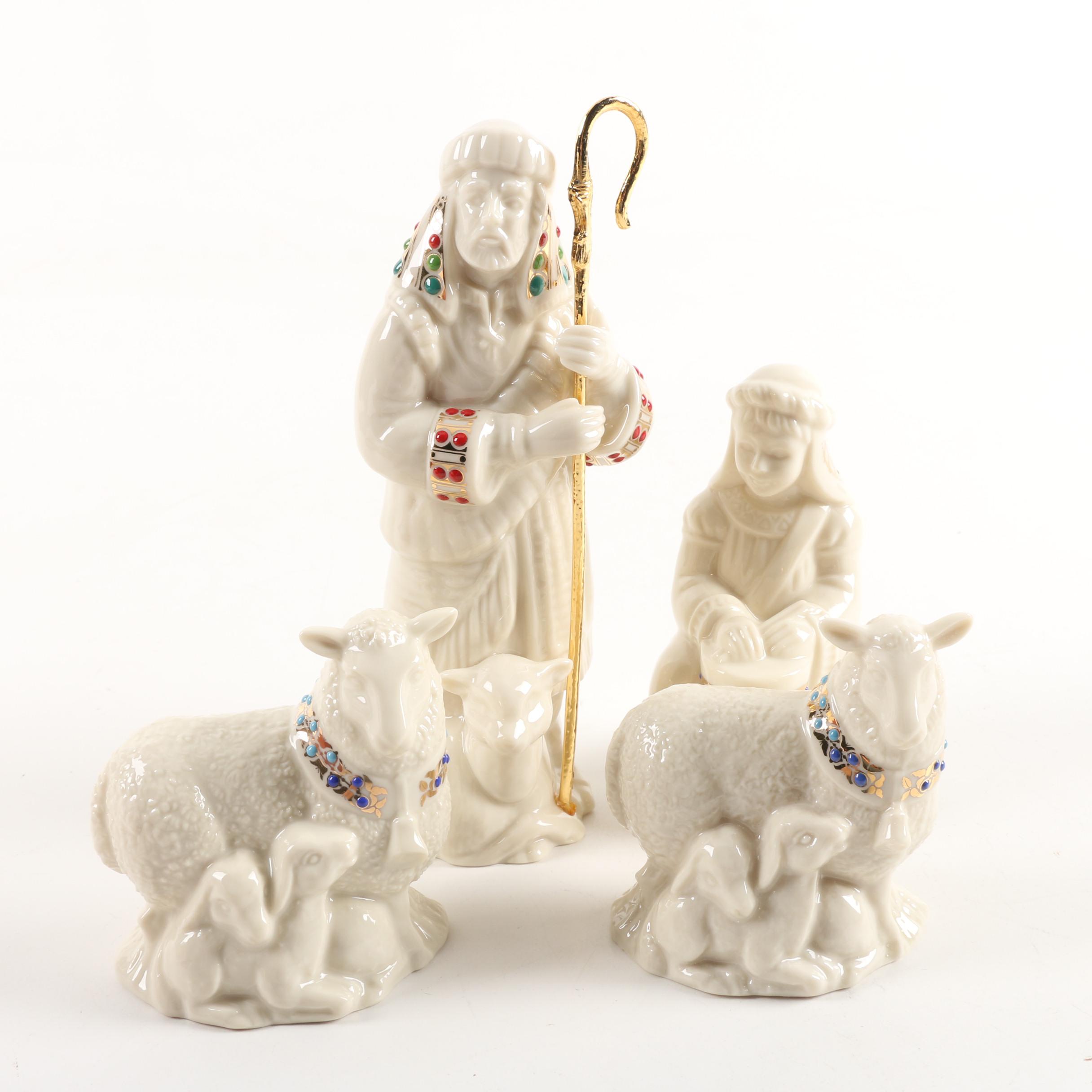 Lenox "China Jewels" Porcelain Nativity Figurines