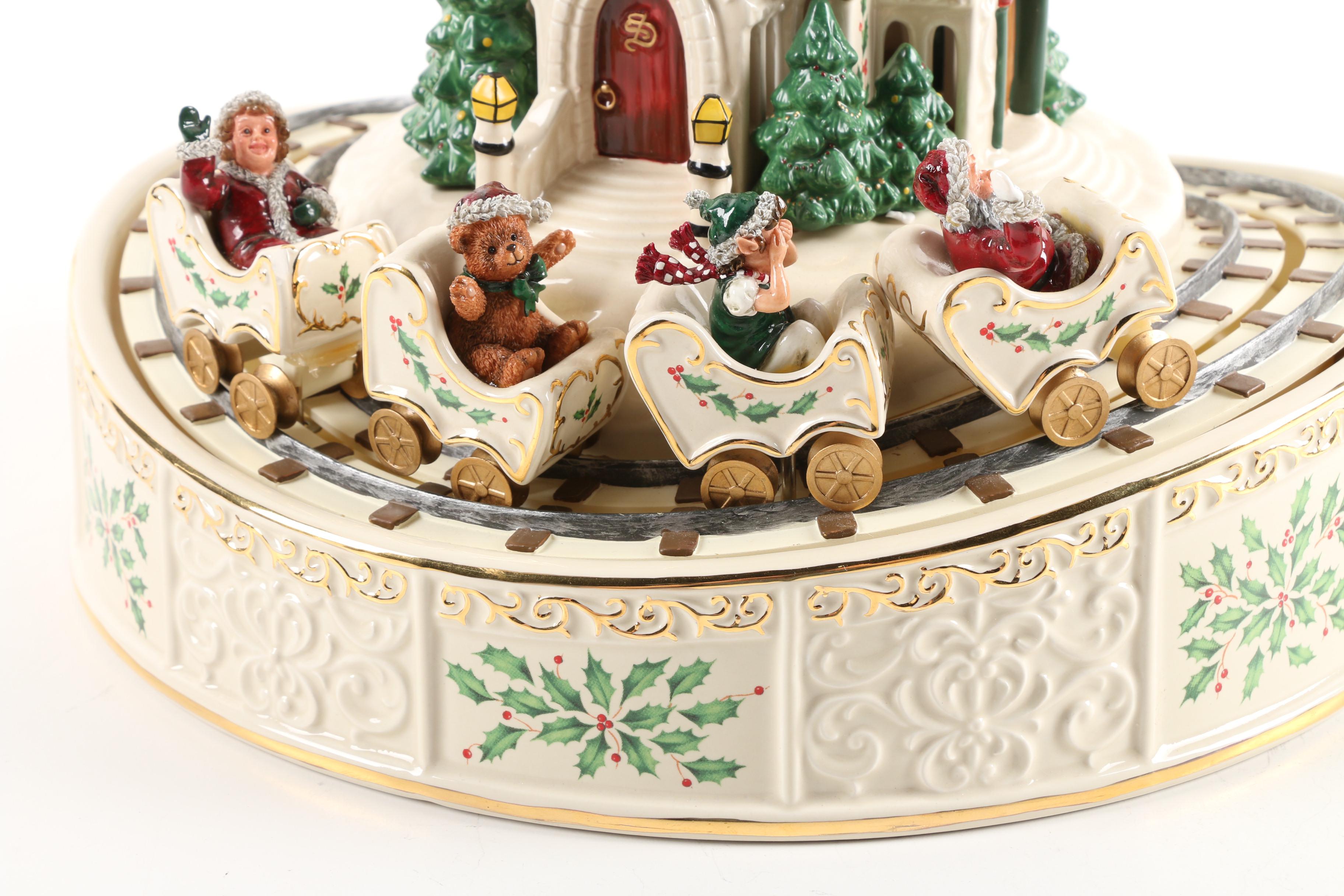 Lenox Porcelain "Holiday Musical Roller Coaster"