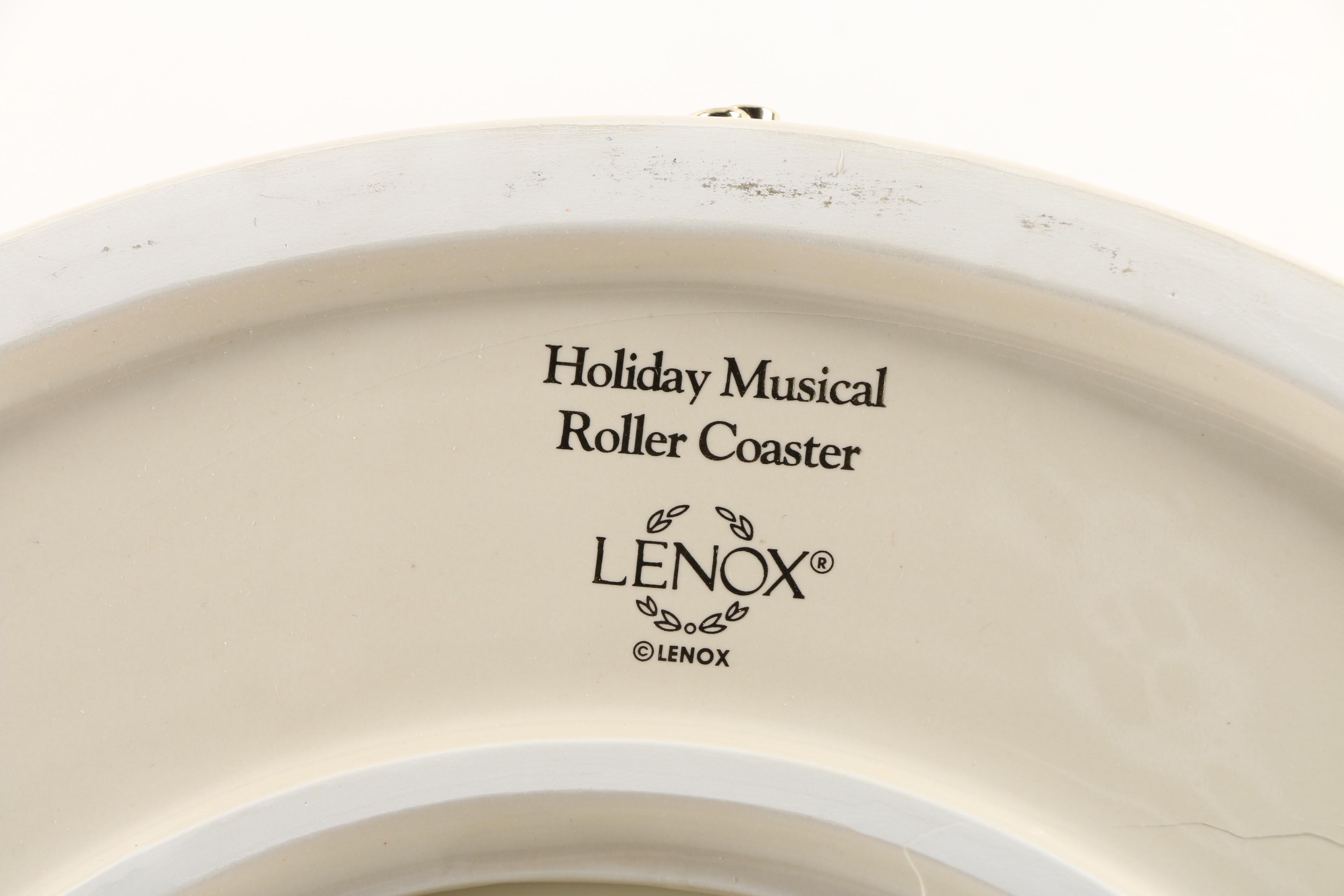 Lenox Porcelain "Holiday Musical Roller Coaster"
