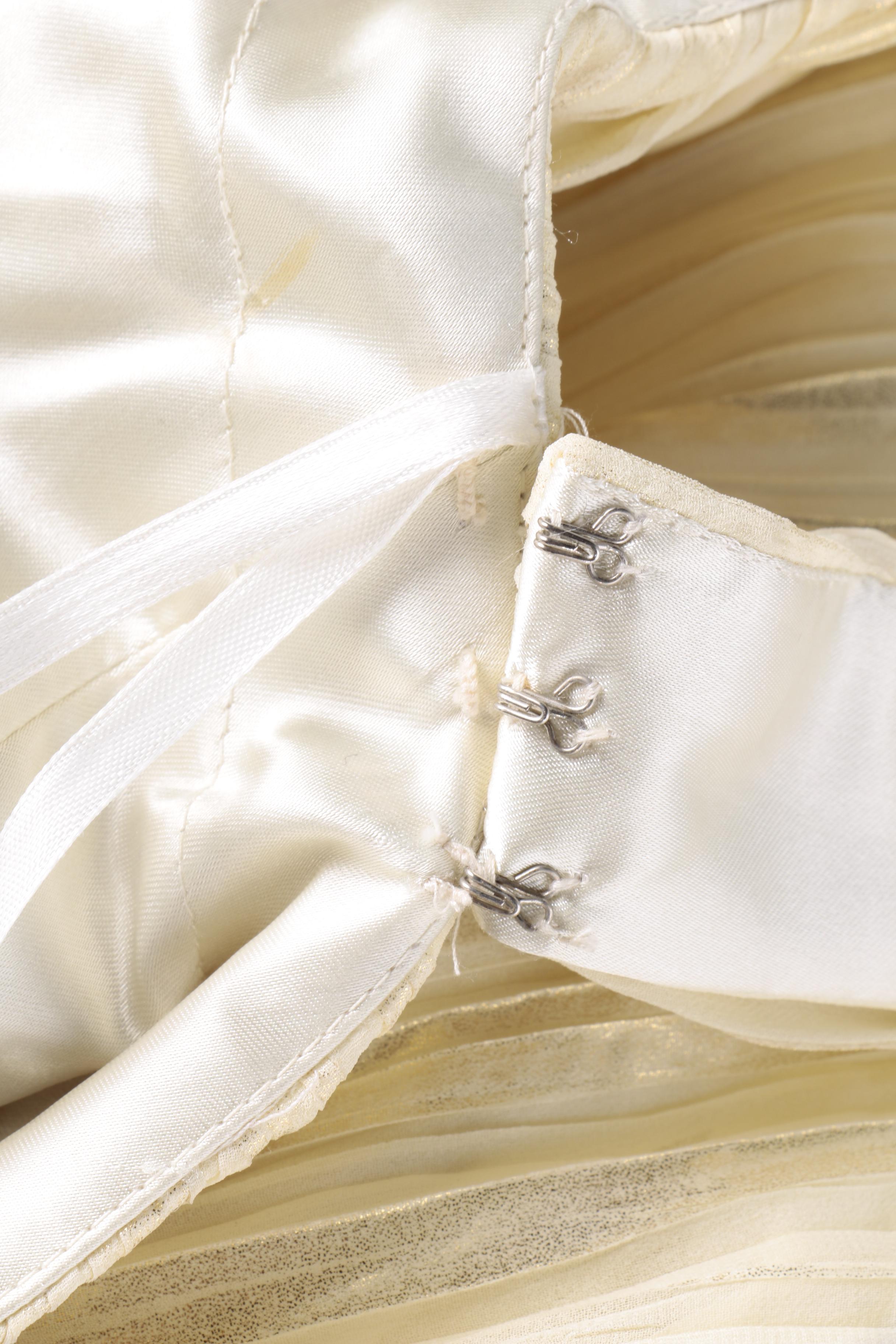 Evenings by Allure Cream Cocktail Dress with Rhinestone Embellishments