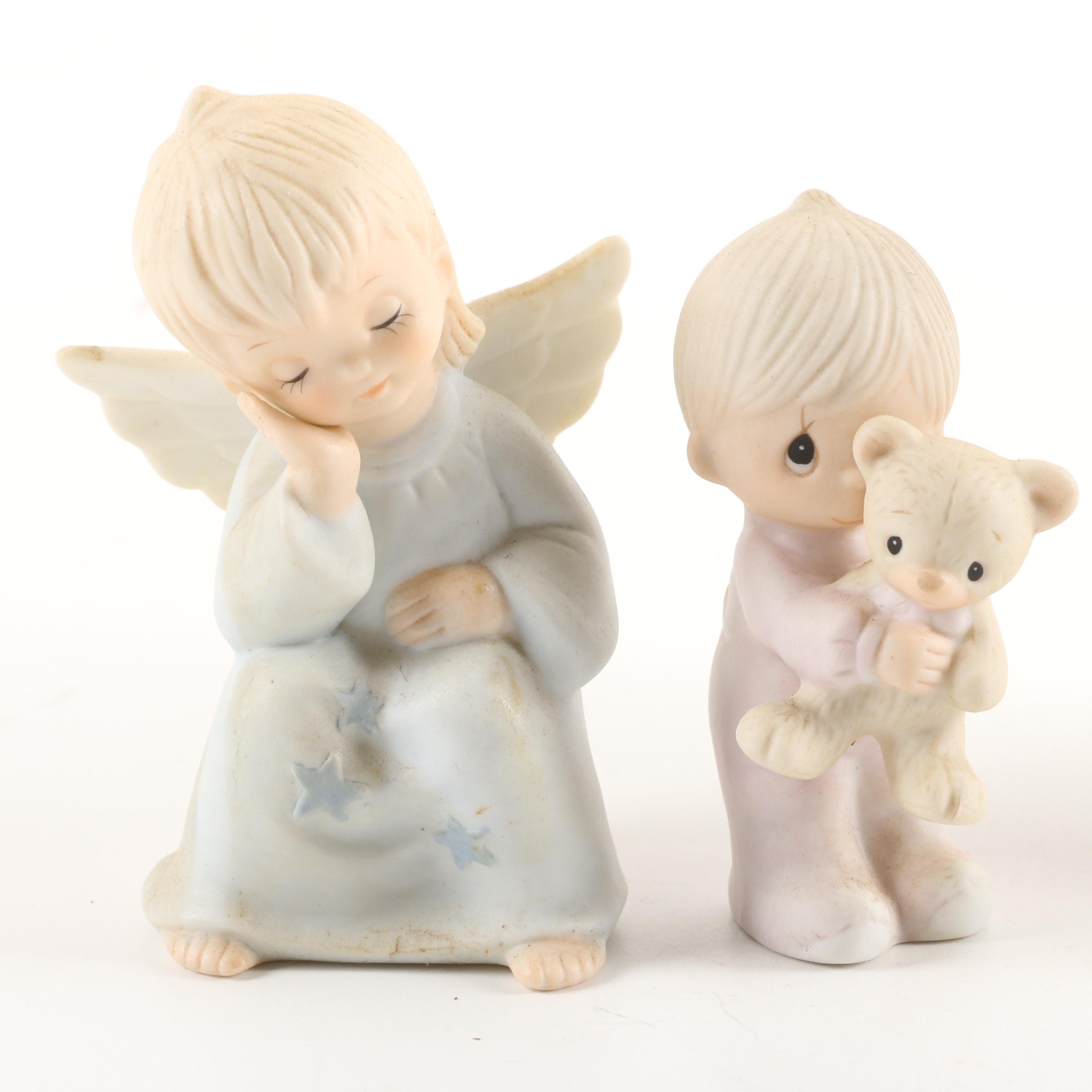 Lefton and Enesco Baby and "Christopher Collection"  Ceramic Figurines