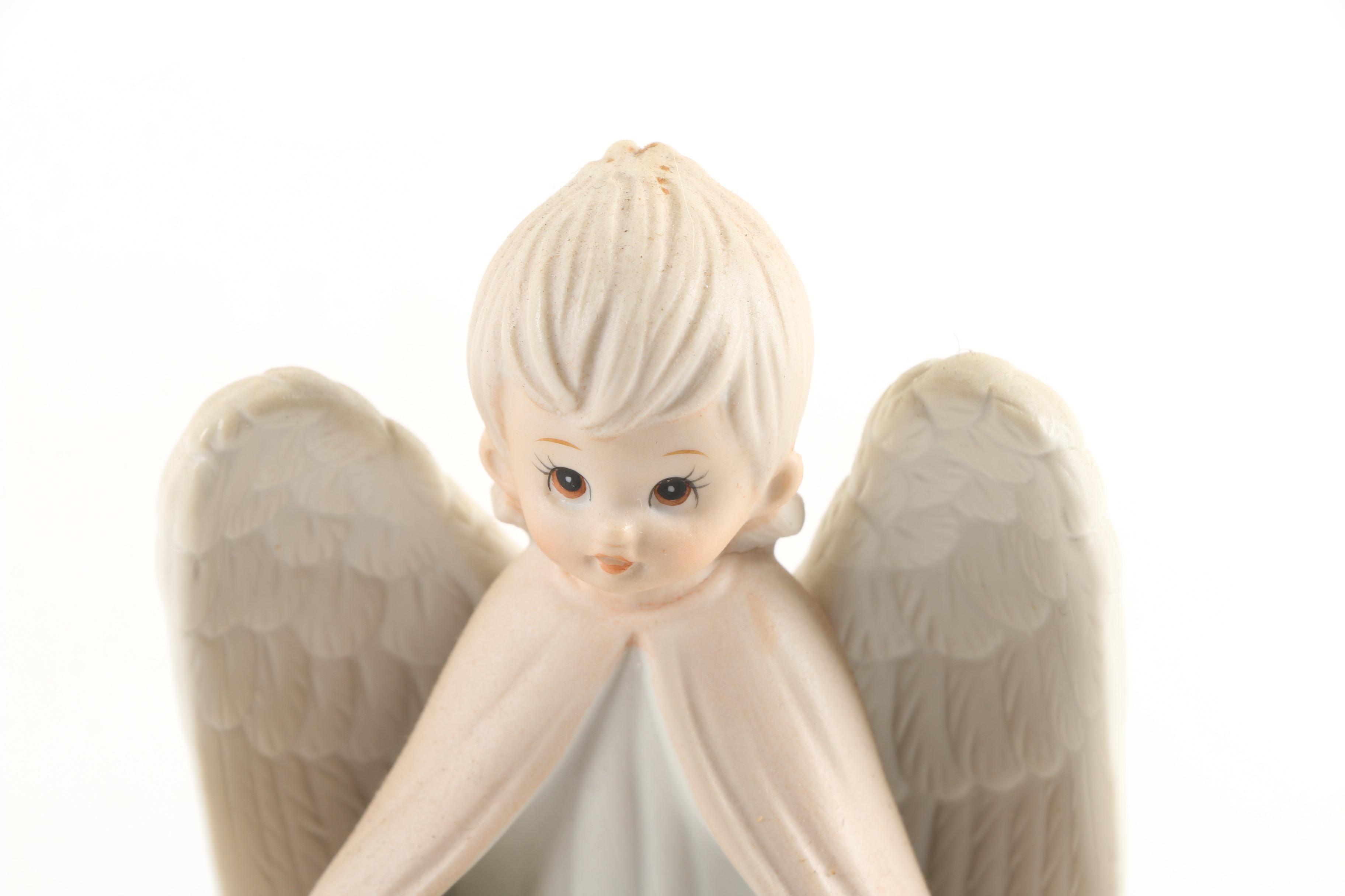 Lefton and Enesco Baby and "Christopher Collection"  Ceramic Figurines