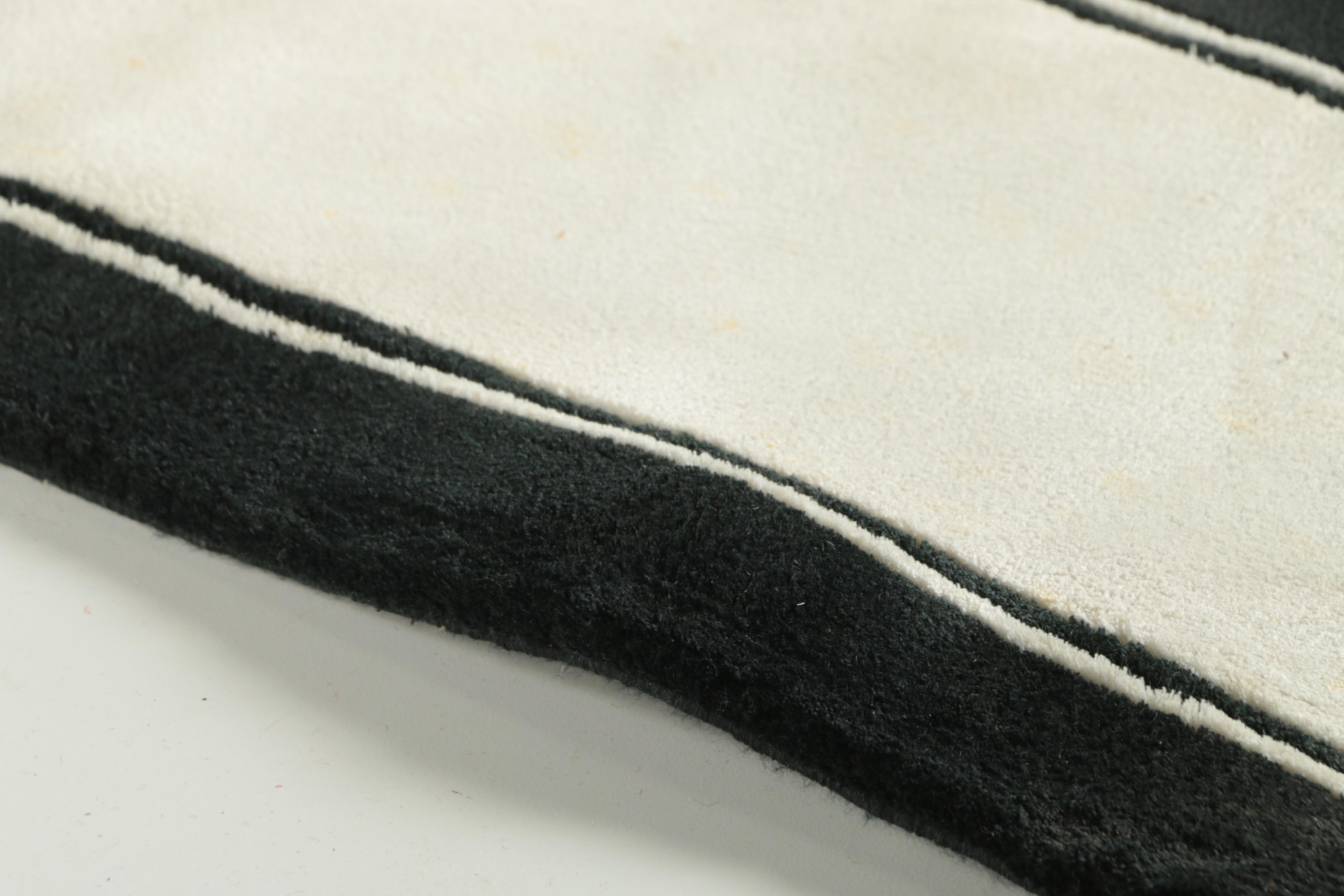 Finely Hand-Knotted and Carved Chinese Silk Area Rug