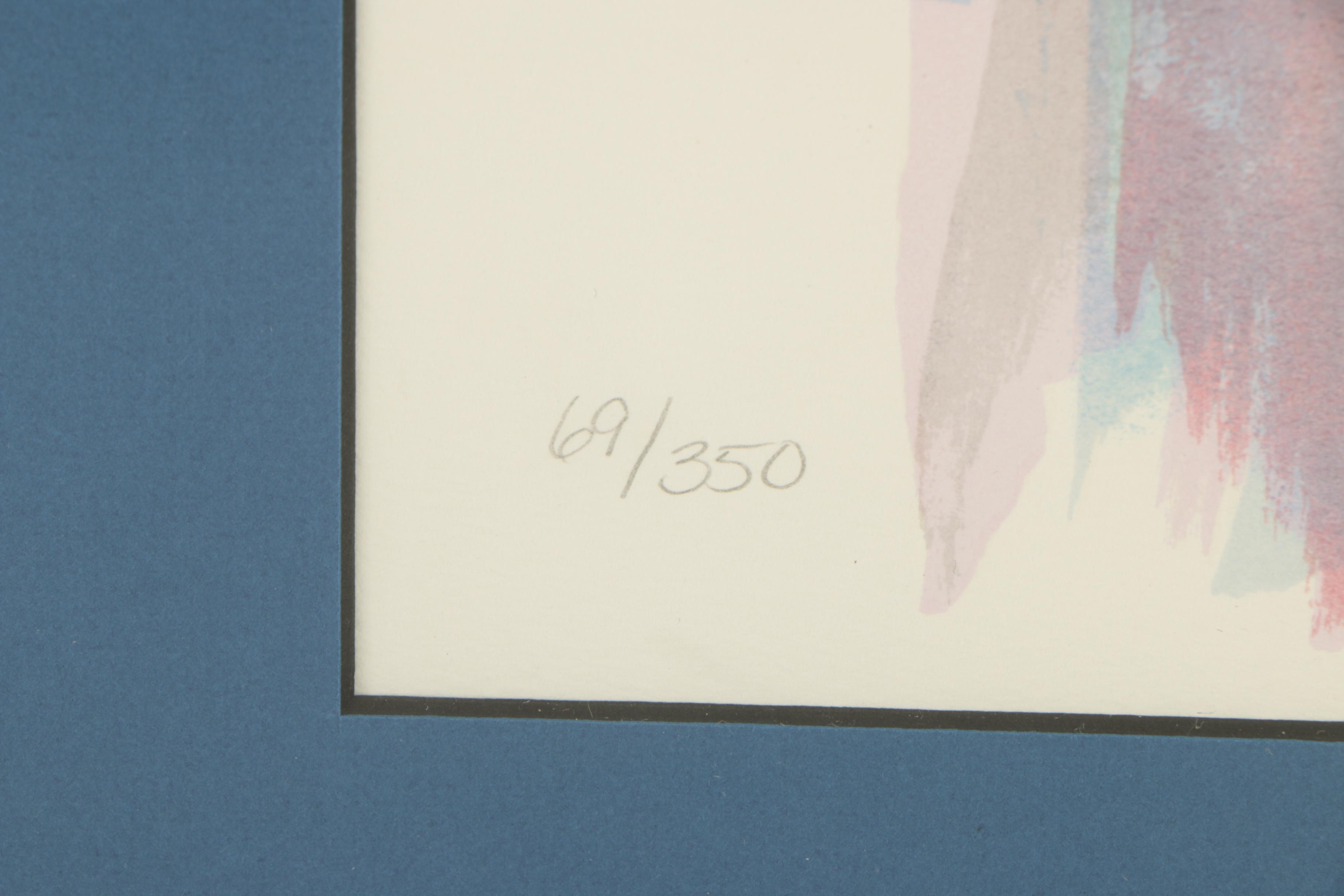 Itzchak Tarkay Color Lithograph of Nude