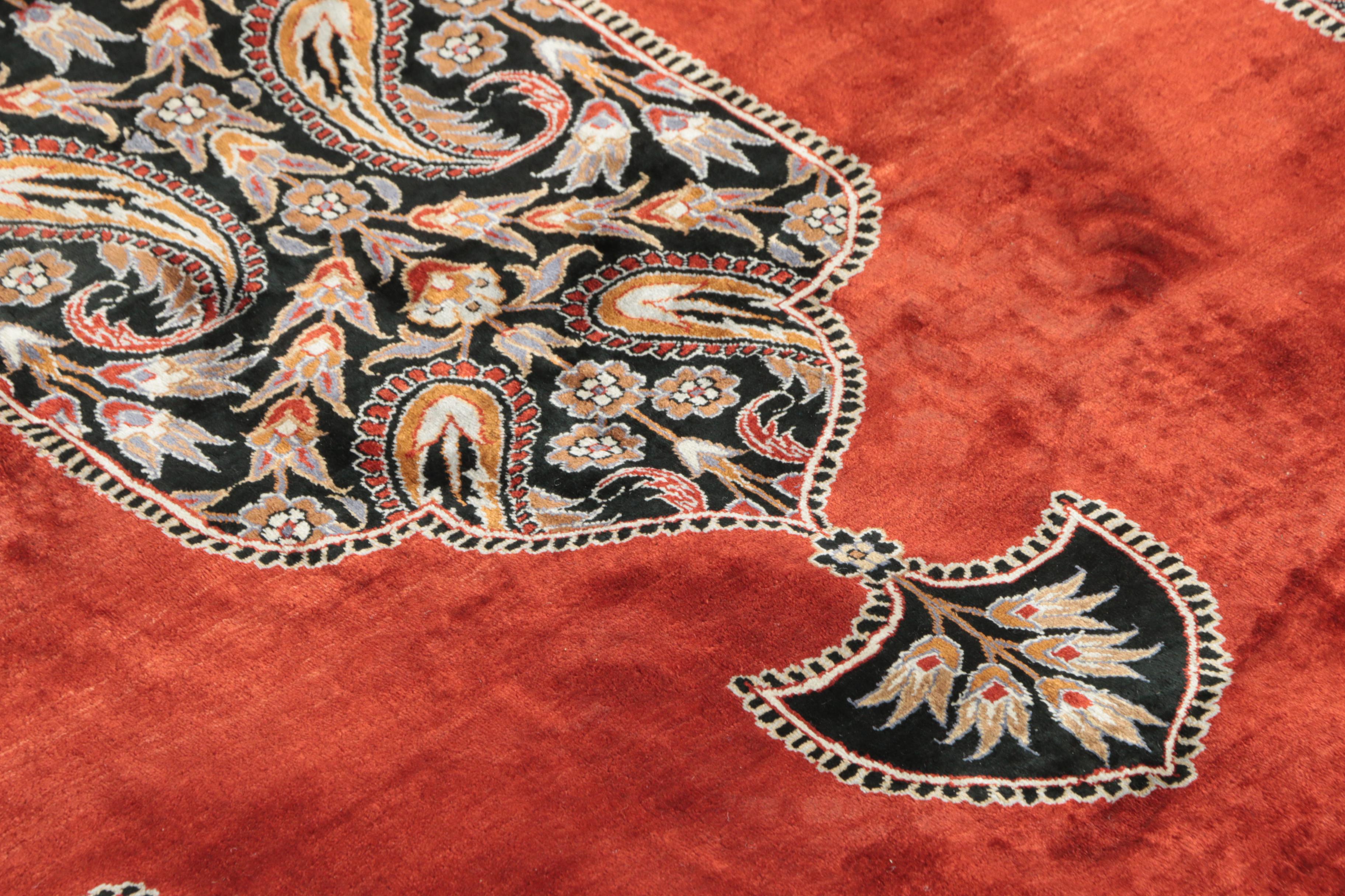 Hand-Knotted Sino-Persian Silk Area Rug