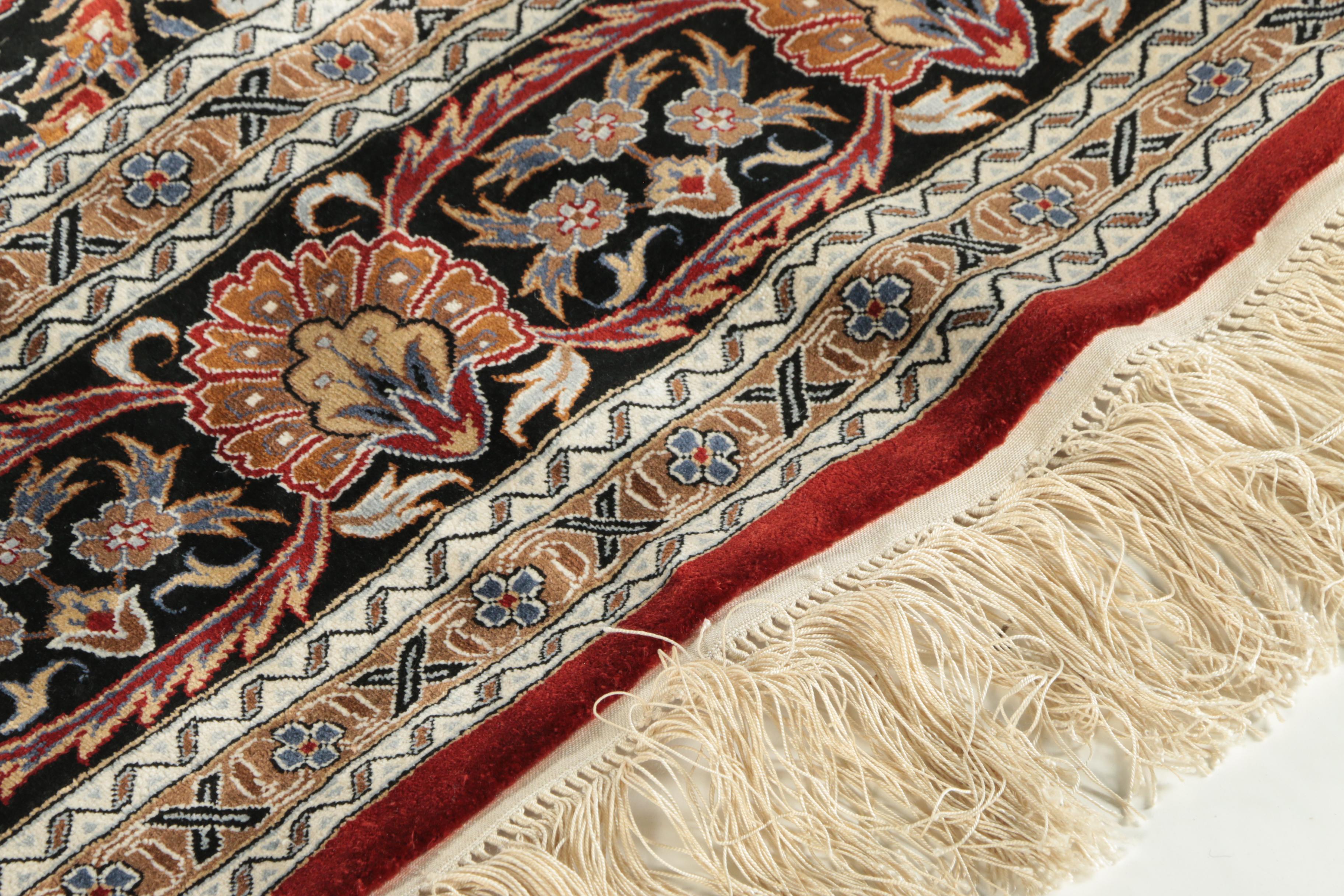 Hand-Knotted Sino-Persian Silk Area Rug