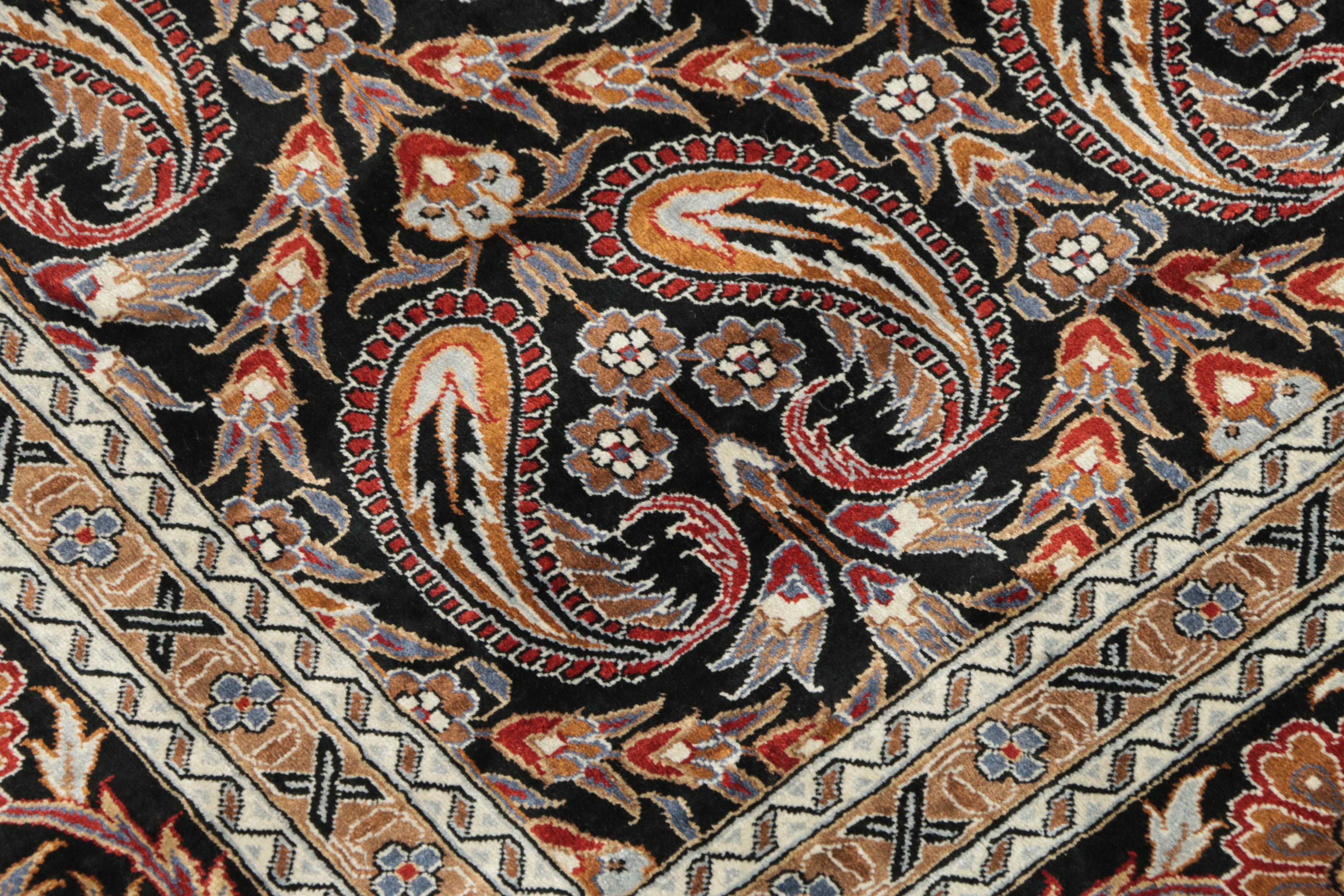 Hand-Knotted Sino-Persian Silk Area Rug