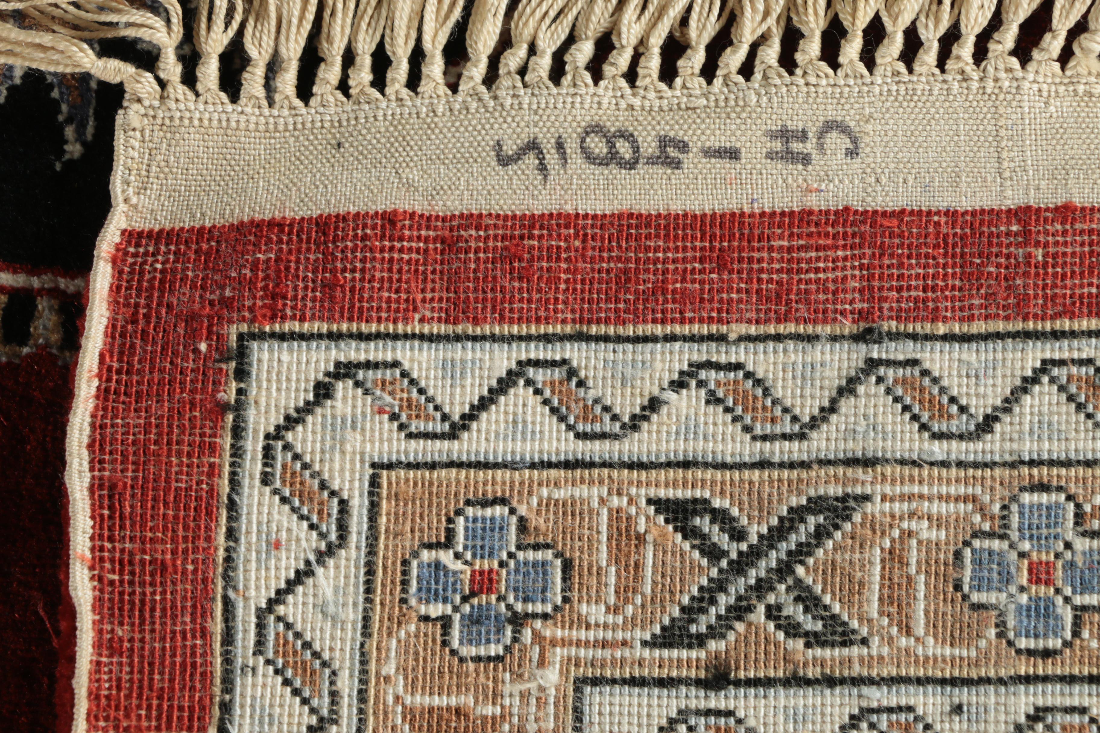 Hand-Knotted Sino-Persian Silk Area Rug