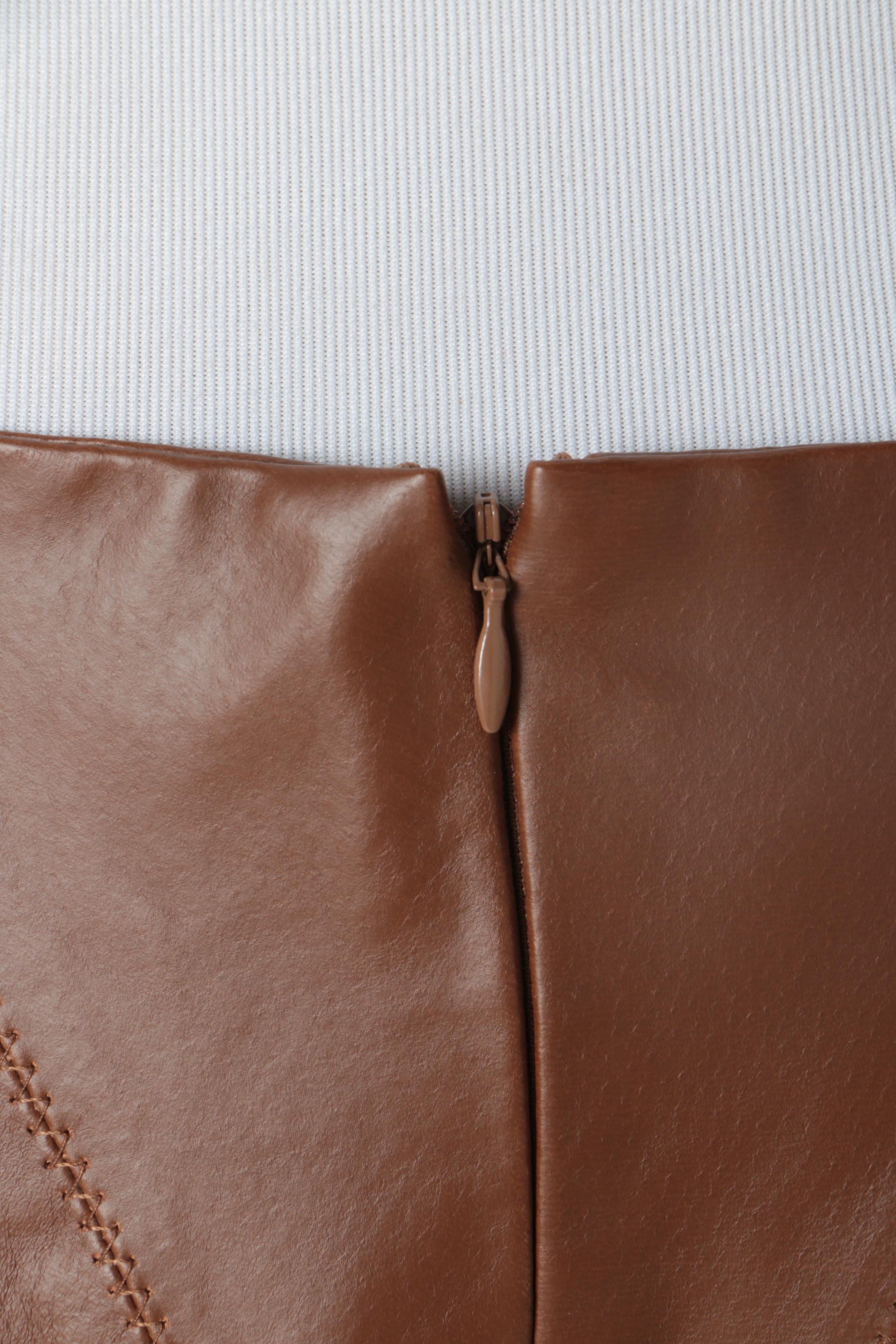 Women's Leather and Faux Leather Skirts Including Boston Proper and Lush