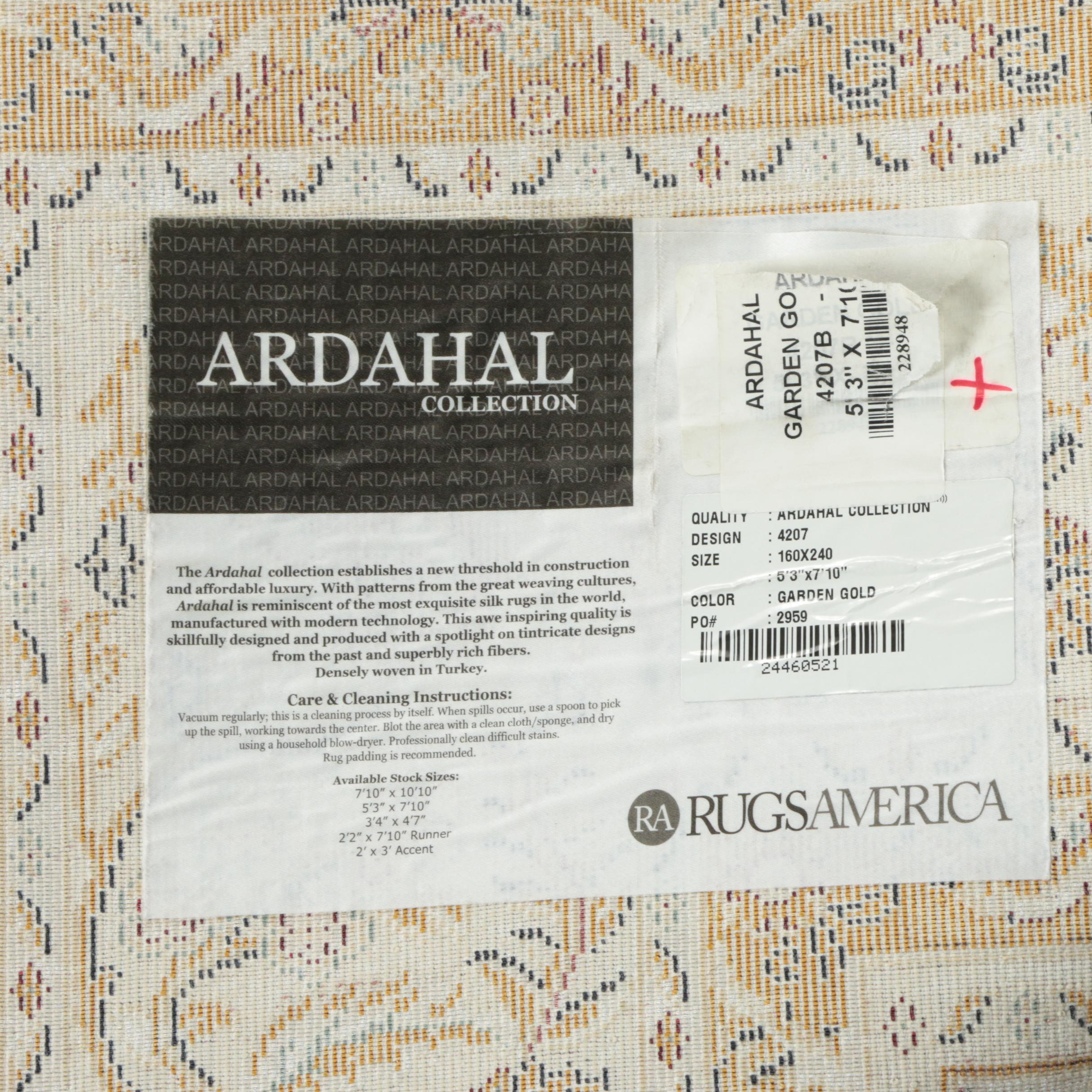 Power-Loomed Turkish "Ardahal Garden" Area Rug by Rugs America