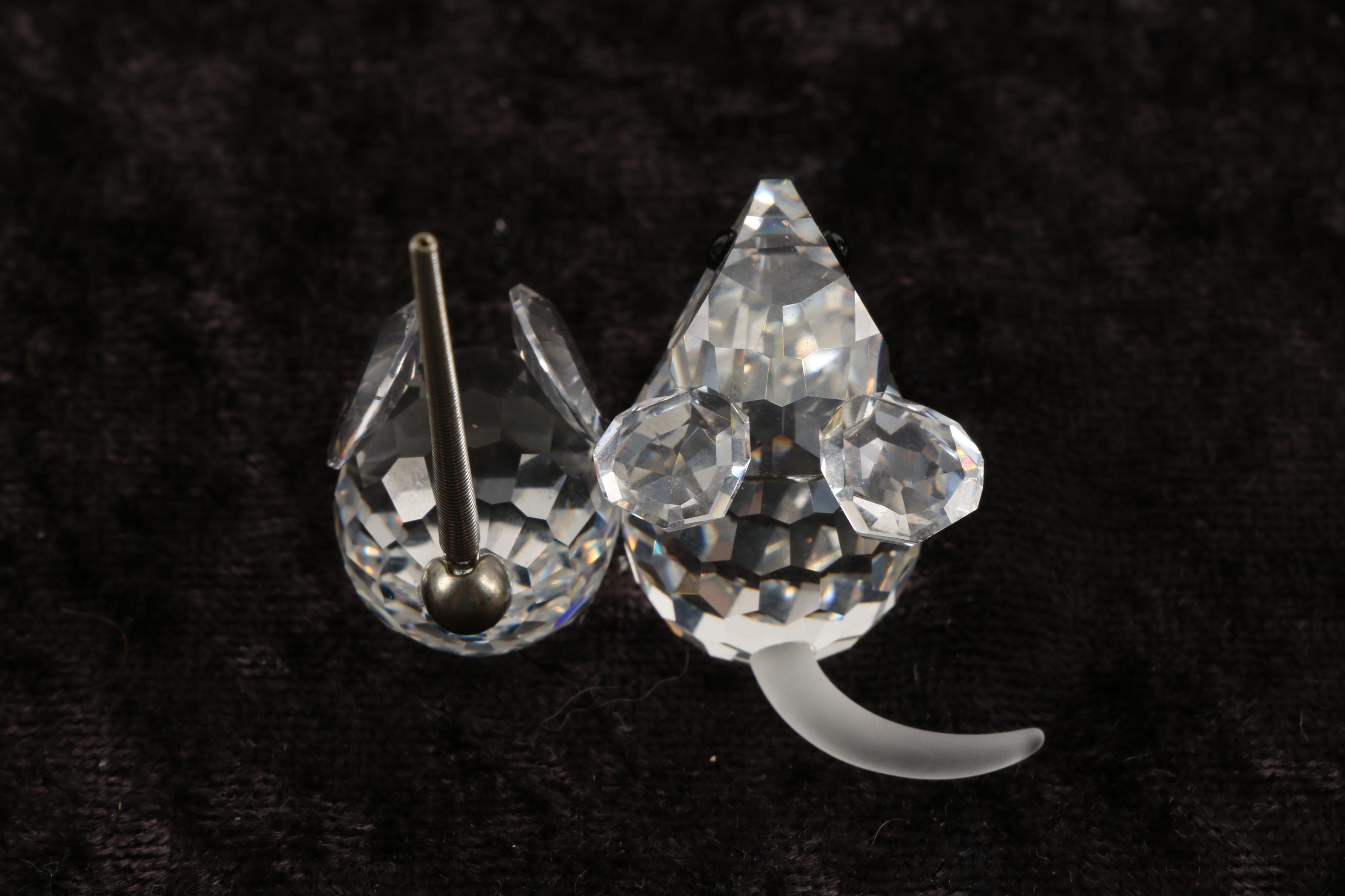 Swarovski Crystal Mice Figurines