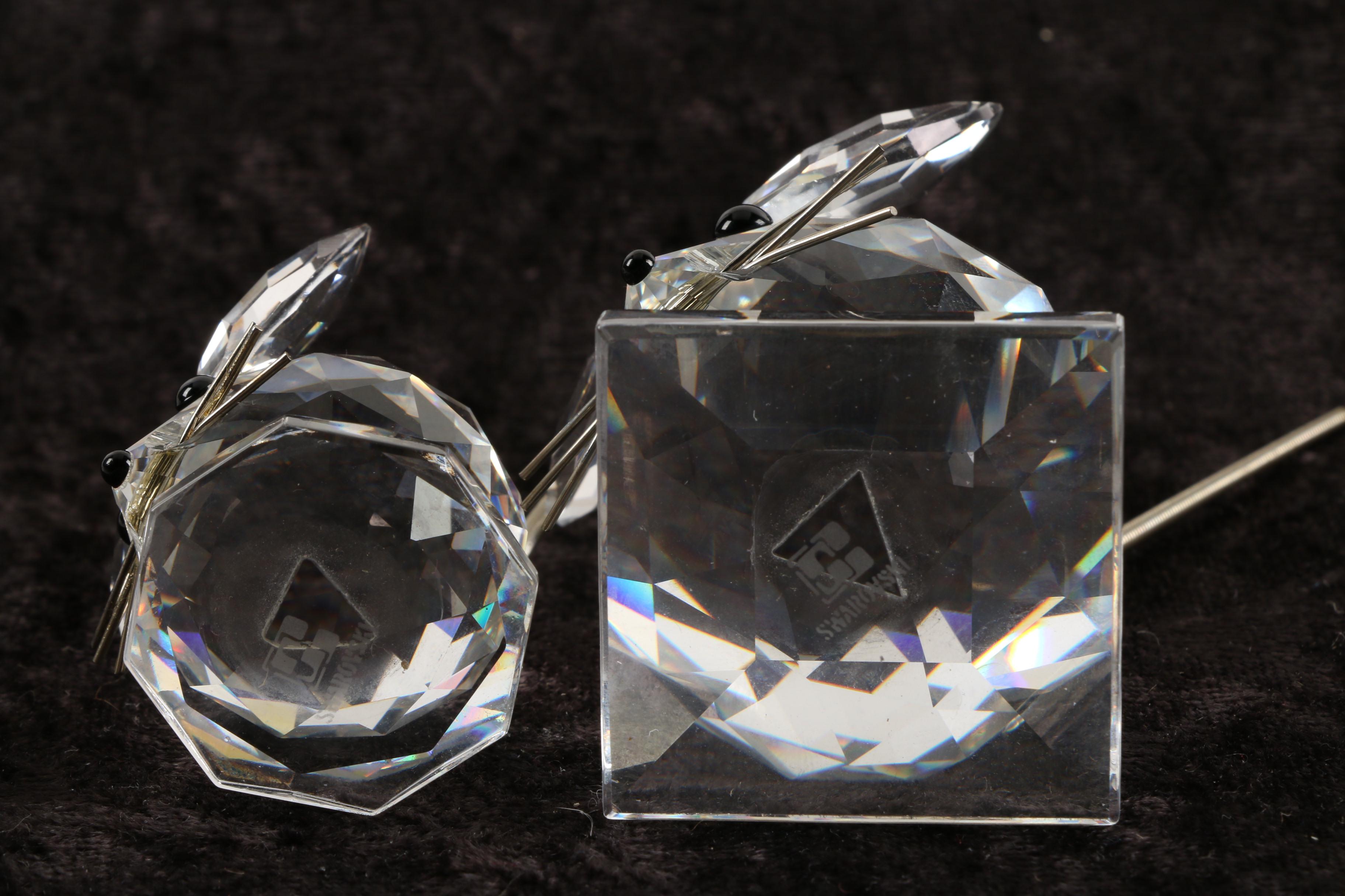 Swarovski Crystal Mice Figurines