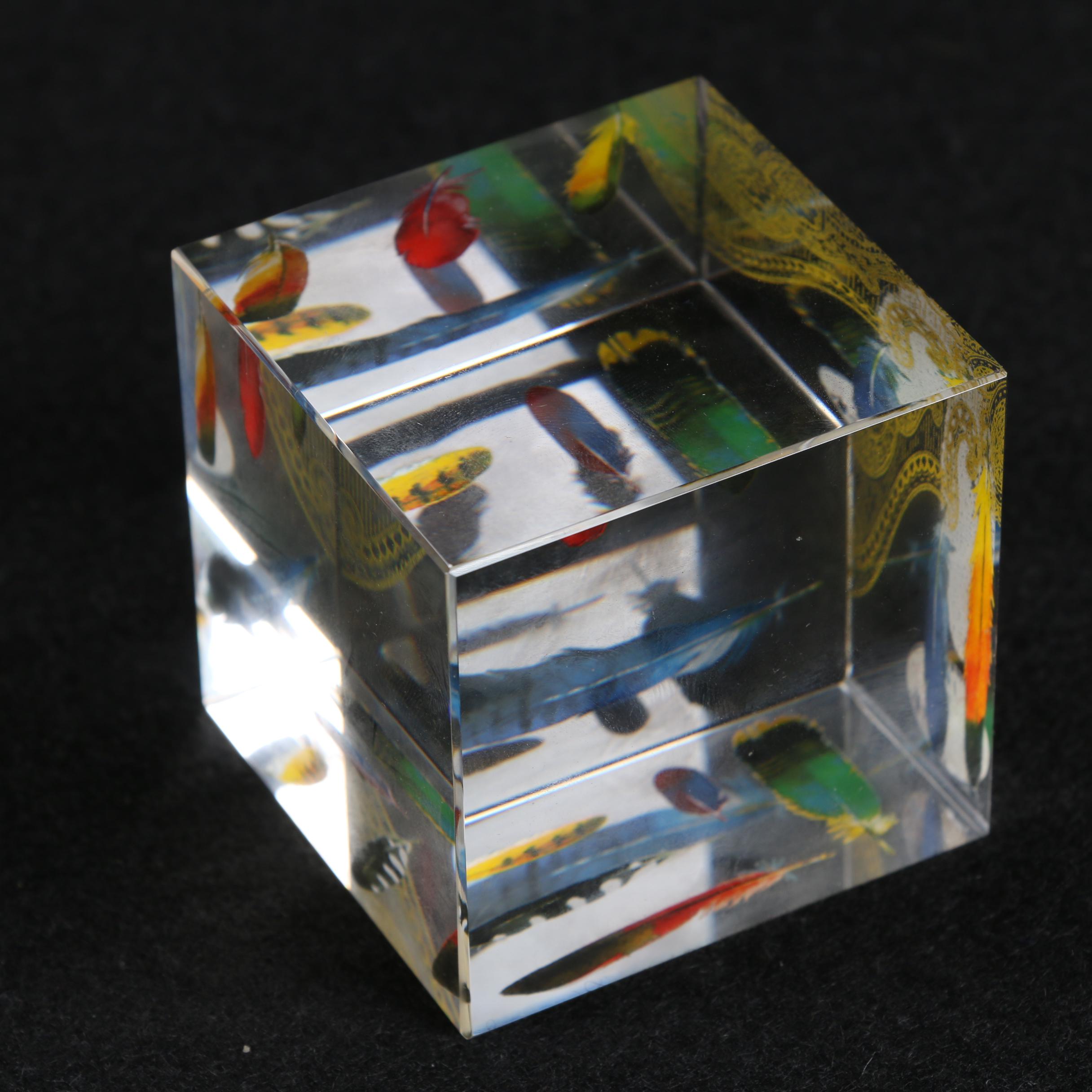 Signed Wald Glass Figurine and Two Art Glass Paperweights