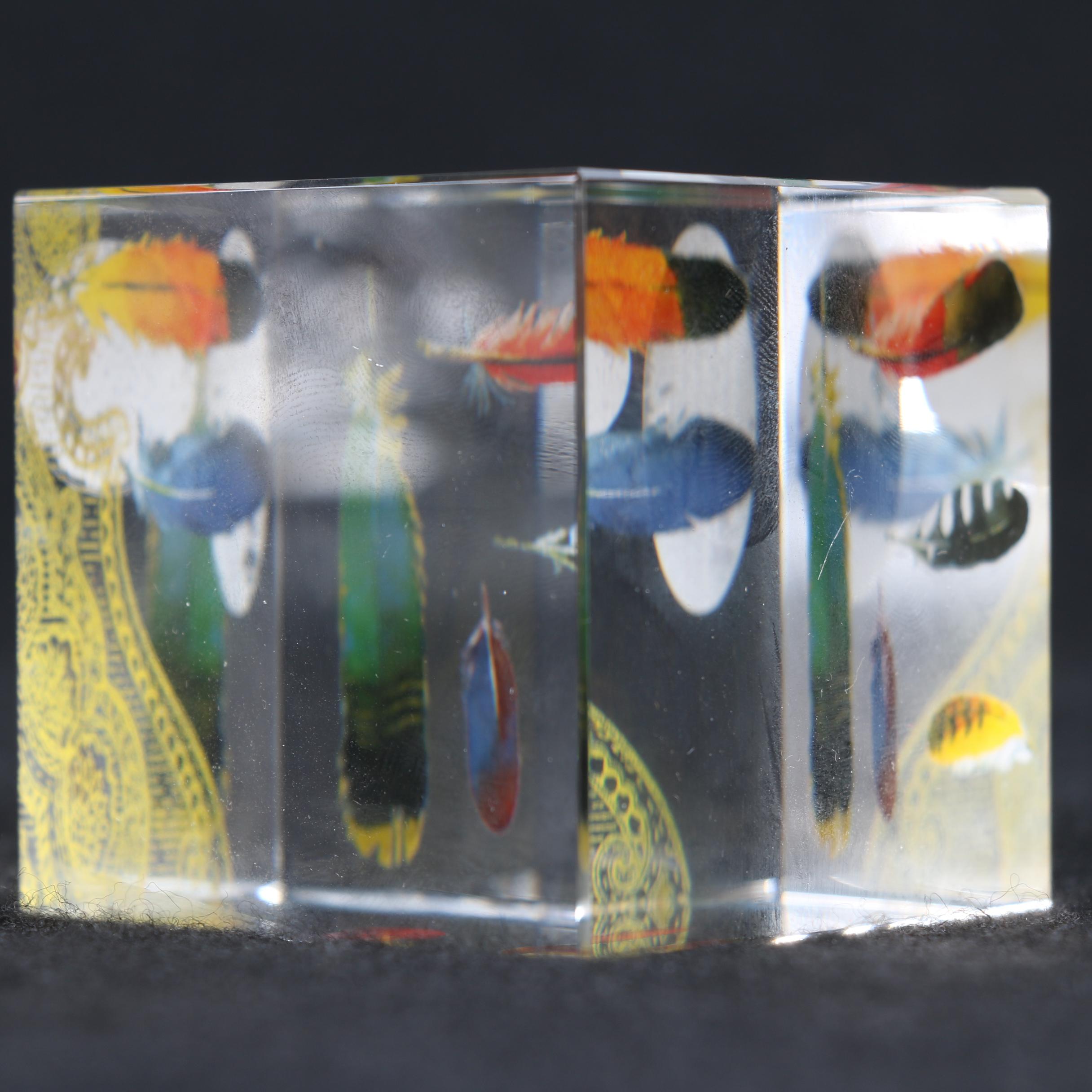 Signed Wald Glass Figurine and Two Art Glass Paperweights