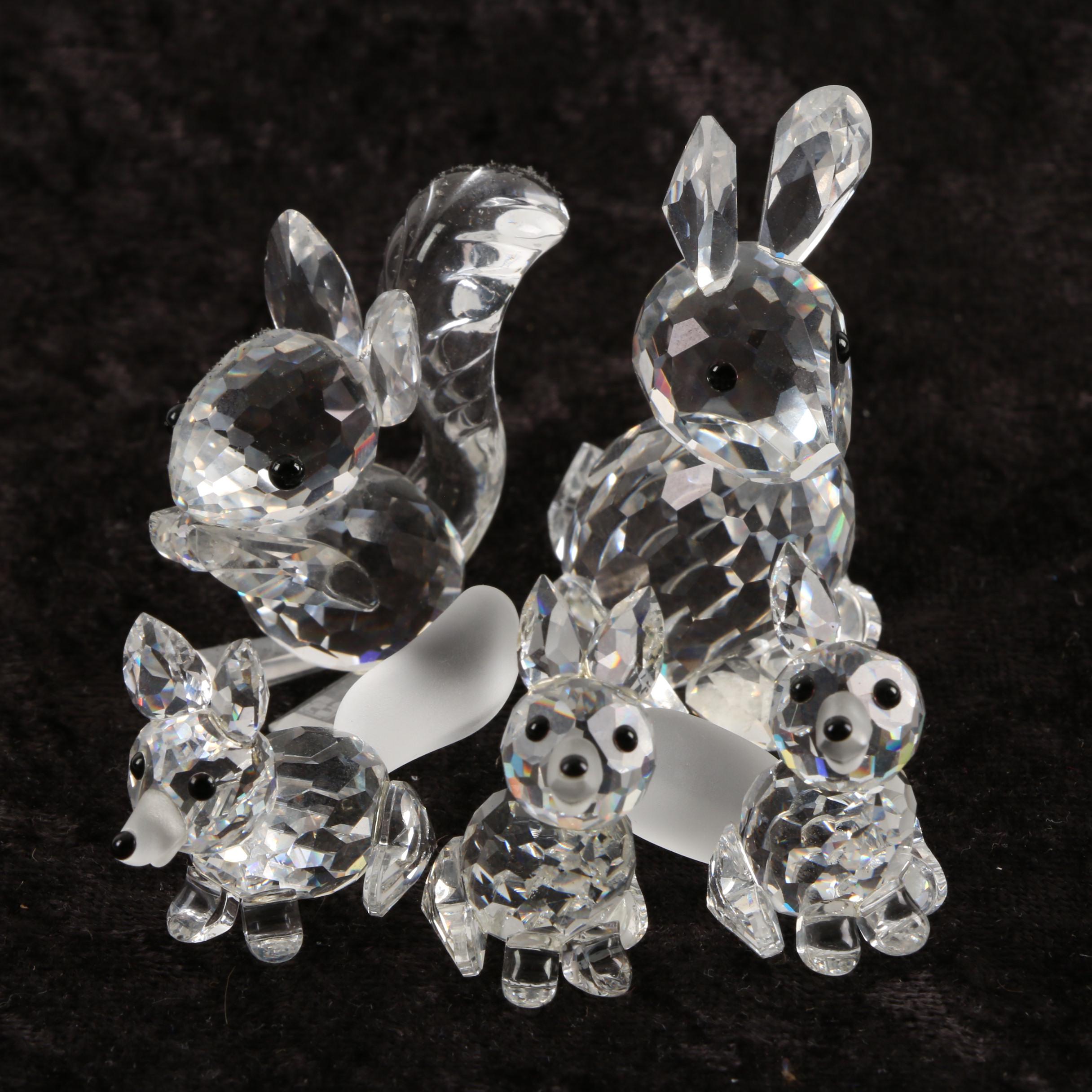 Swarovski Woodland Creatures Themed Crystal Figurines