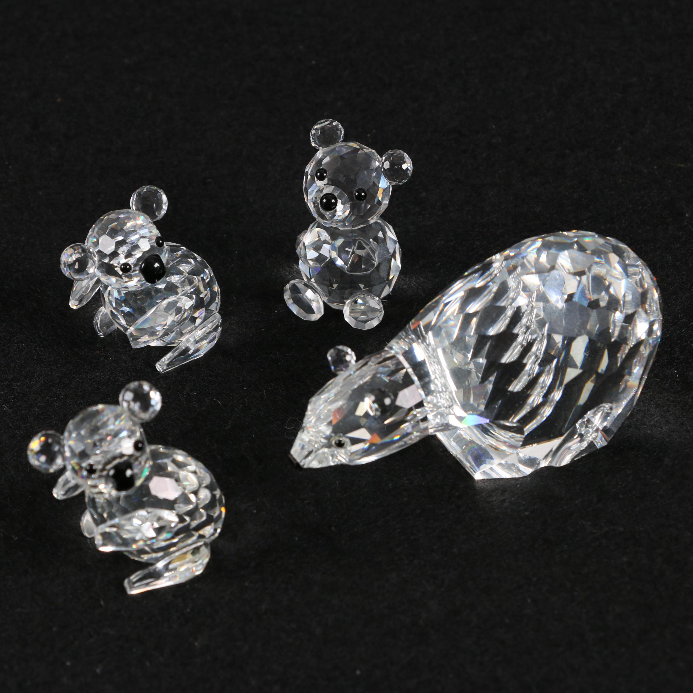 Swarovski Crystal Bear Figurines